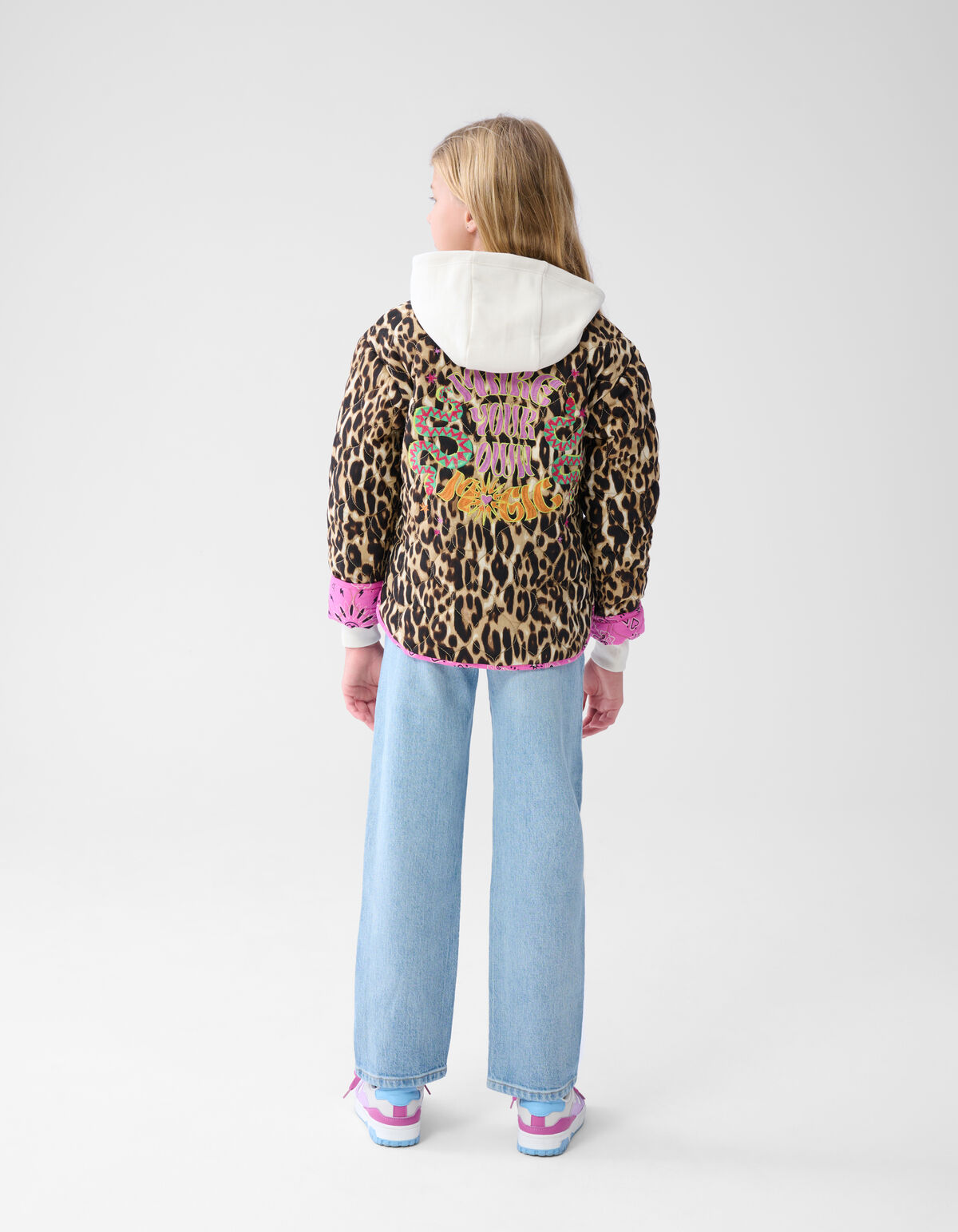 Leopard Kimono Jacke Braun SHOEBY GIRLS