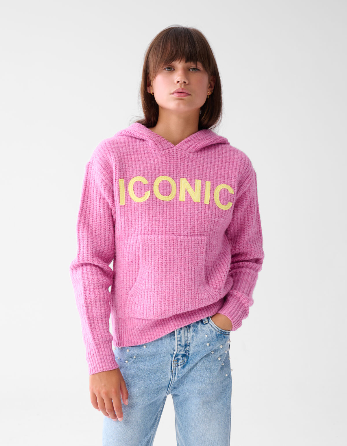 Textdruck Hoodie Rosa SHOEBY GIRLS