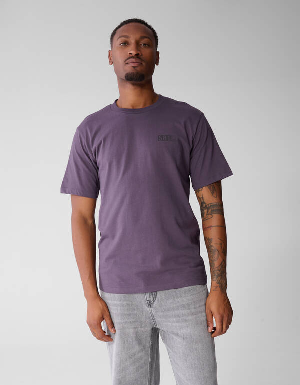 Einfarbiges T-Shirt in Lila SHOEBY MEN