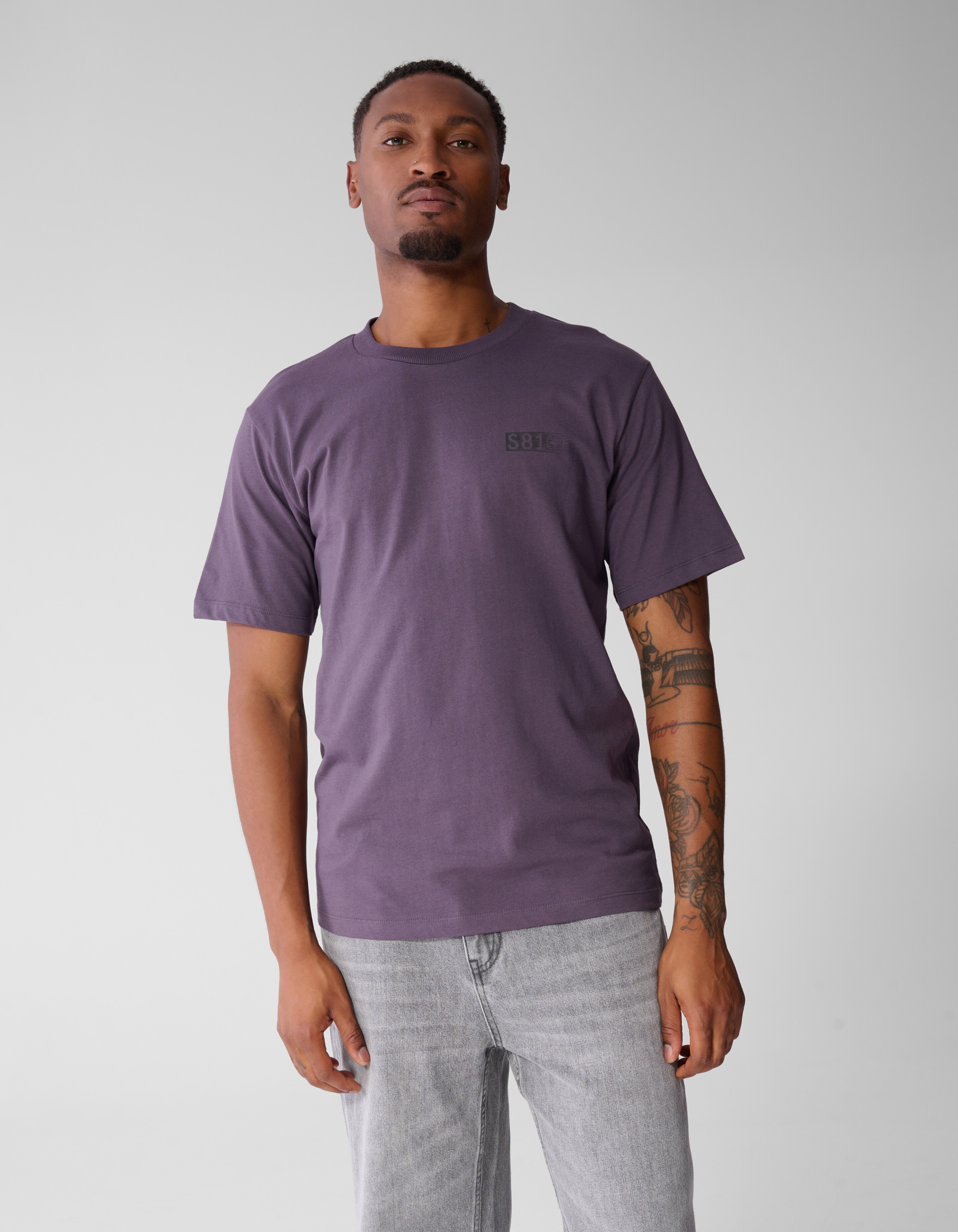 Einfarbiges T-Shirt in Lila SHOEBY MEN
