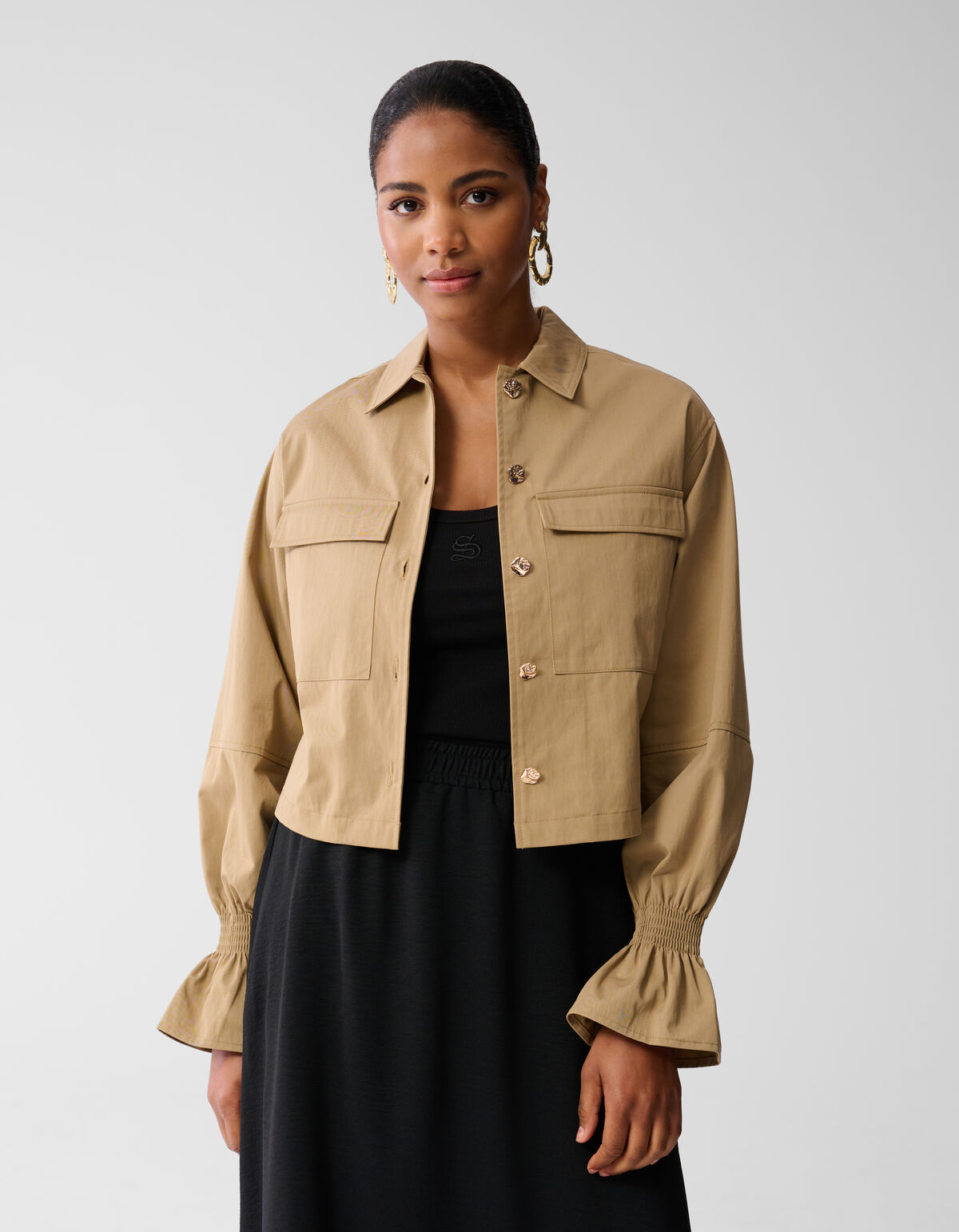 Gekürzte Jacke Braun SHOEBY WOMEN