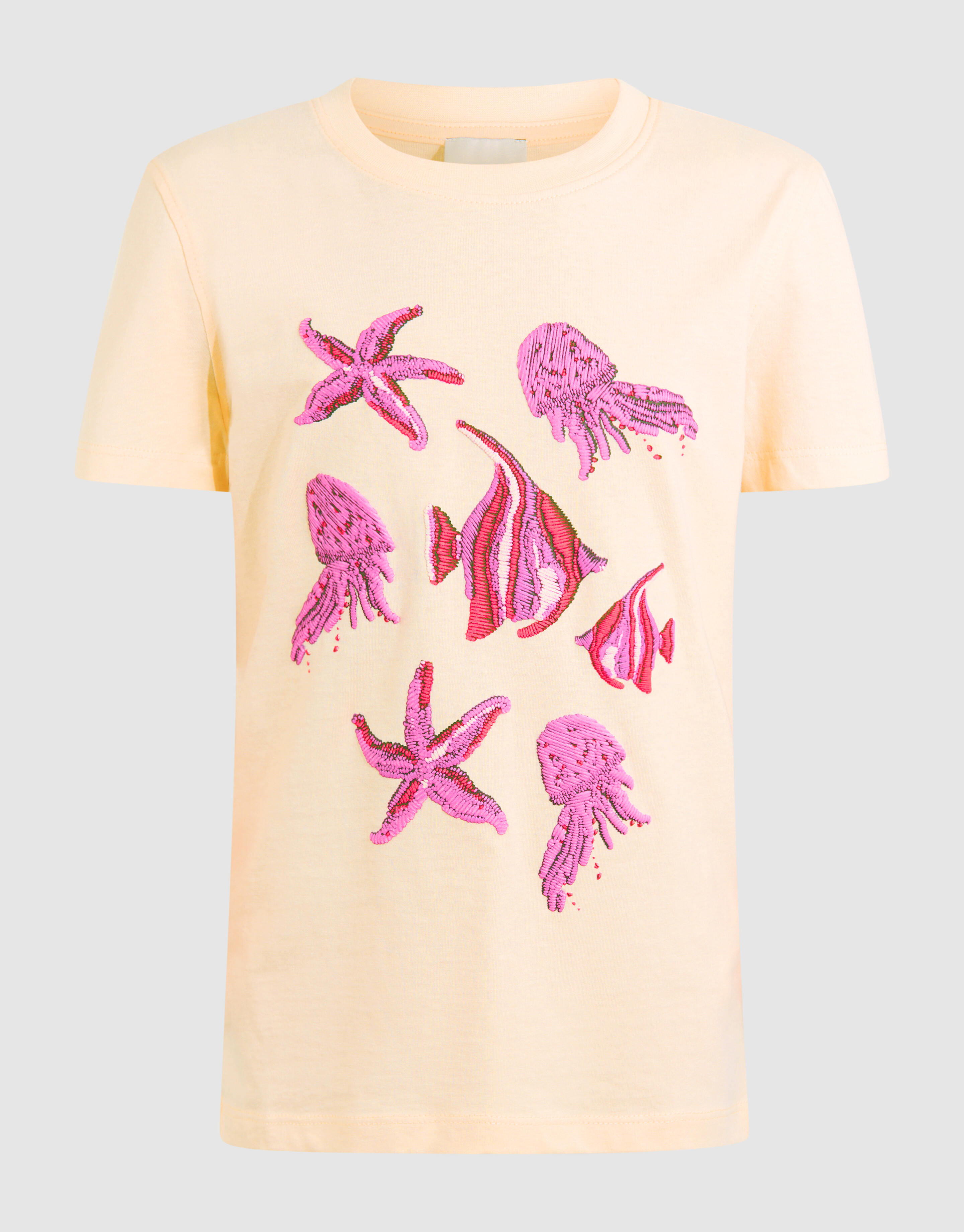 Gemischtes Meer Kunstwerk T-shirt Off White SHOEBY GIRLS