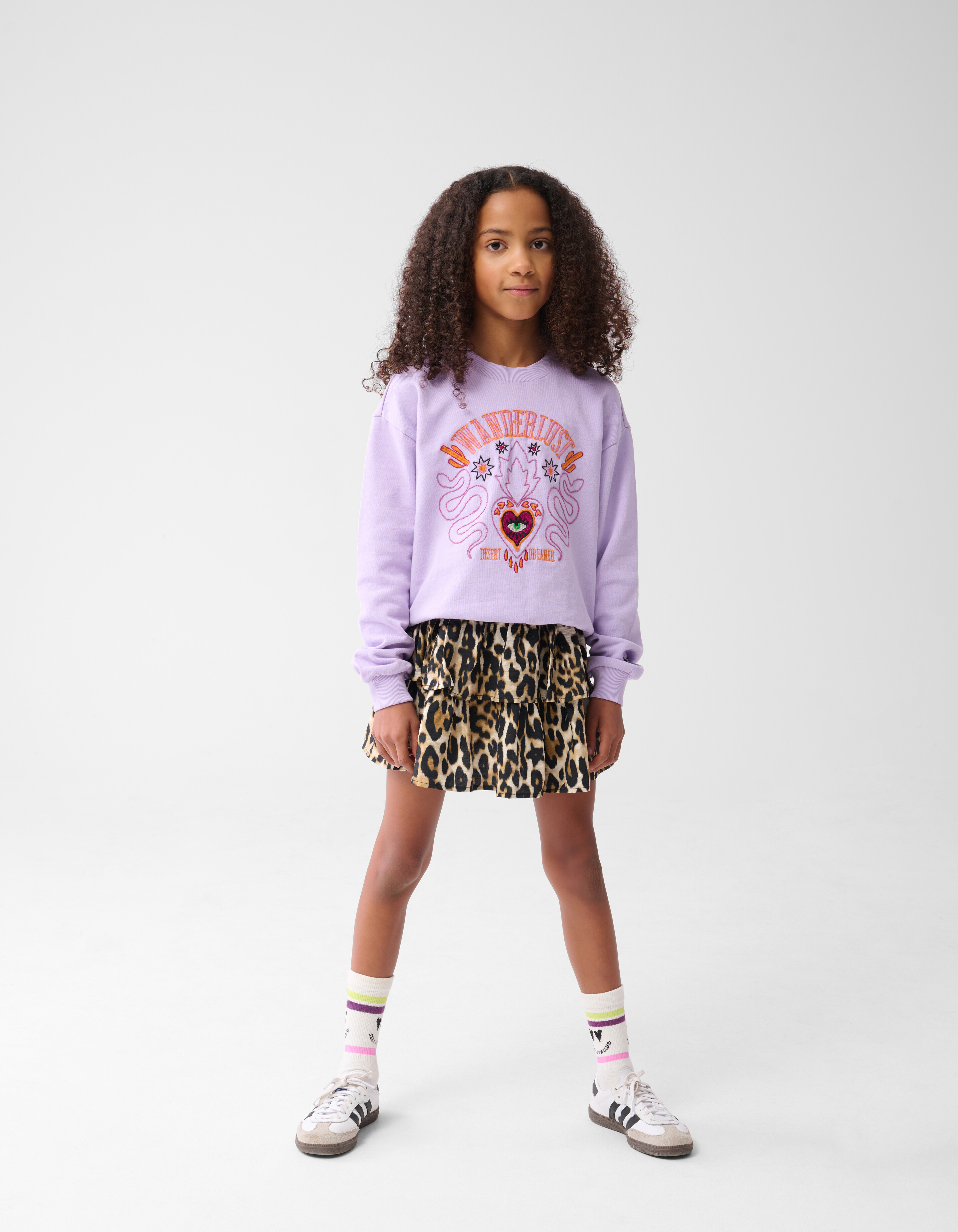 Fernweh-Pullover Hellviolett SHOEBY GIRLS