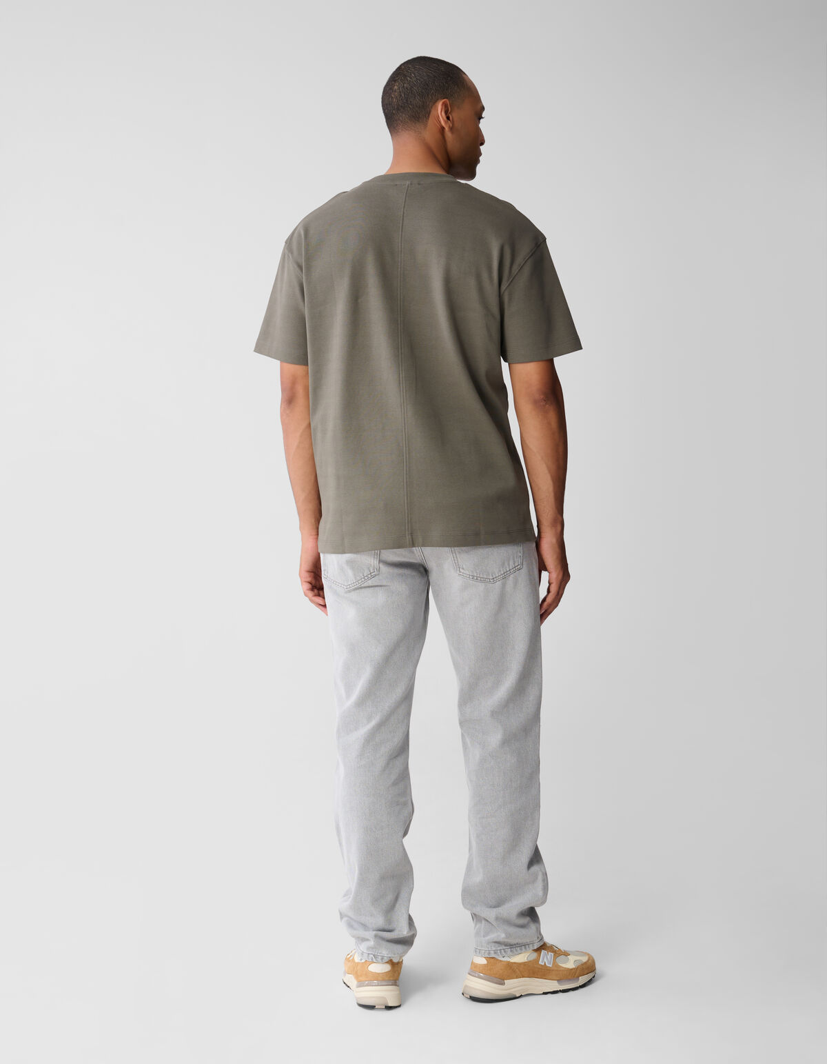 Stickerei-Kunst T-Shirt Dunkelgrün SHOEBY MEN