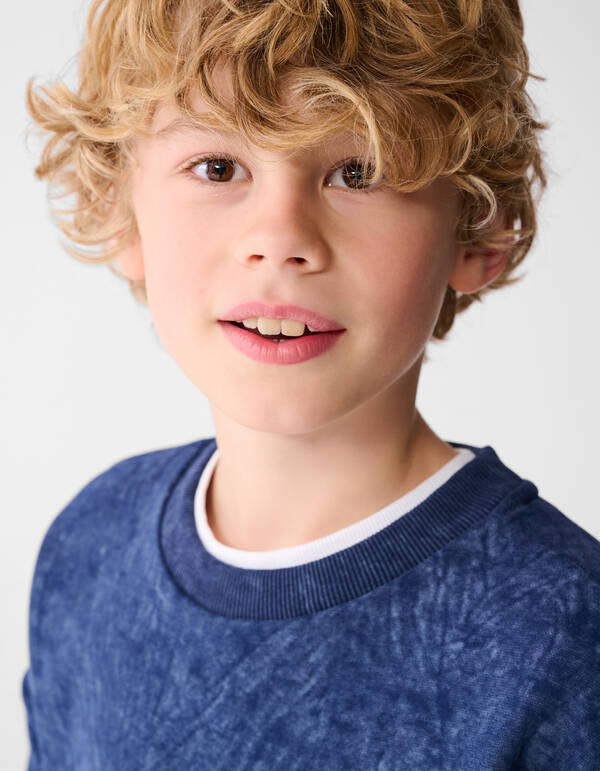 Washed Pullover Blau SHOEBY BOYS