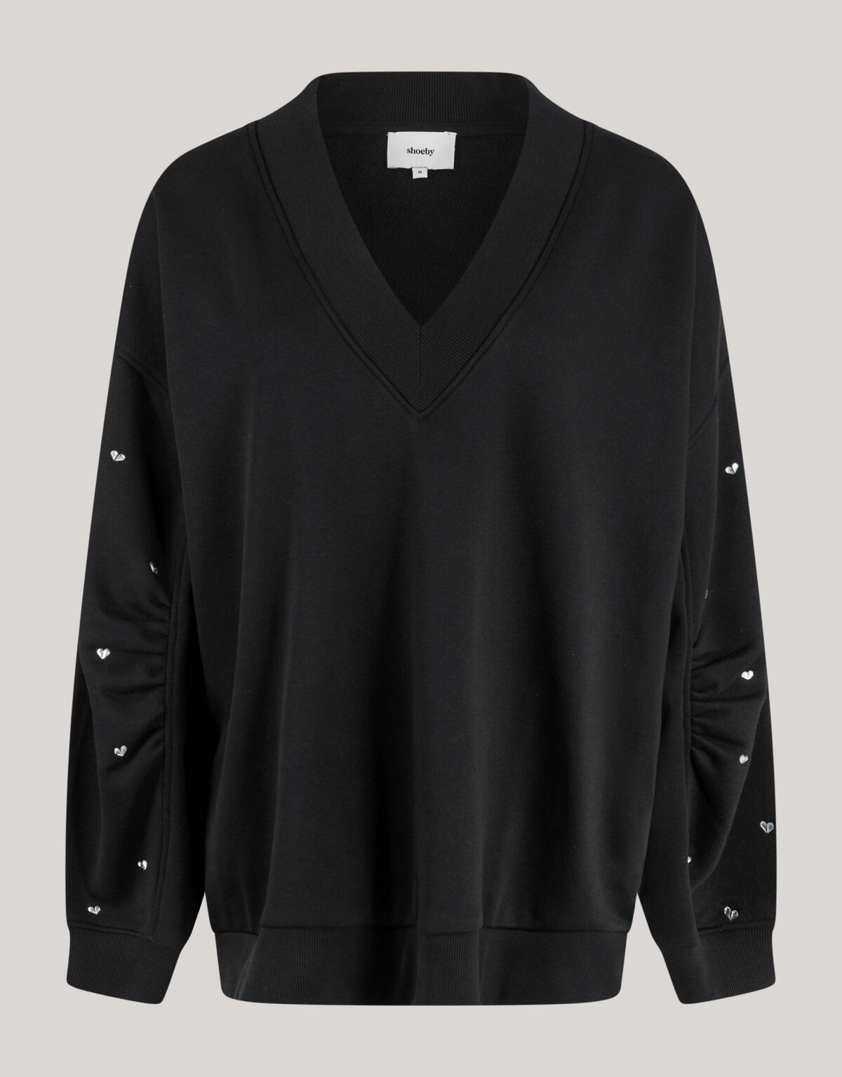 Herz-Nieten-Pullover Schwarz SHOEBY WOMEN