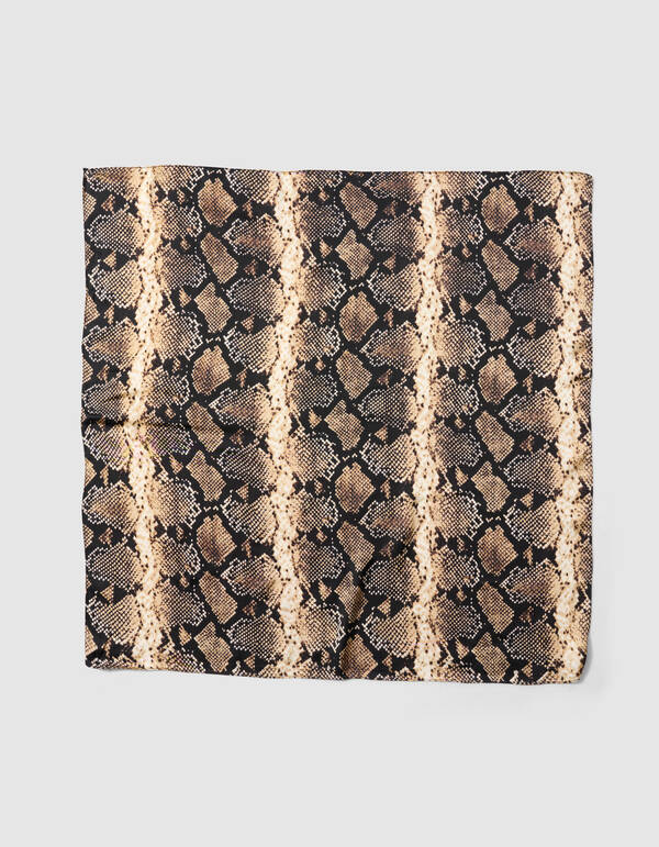 Bedruckter Schlangenschal Braun SHOEBY ACCESSOIRES