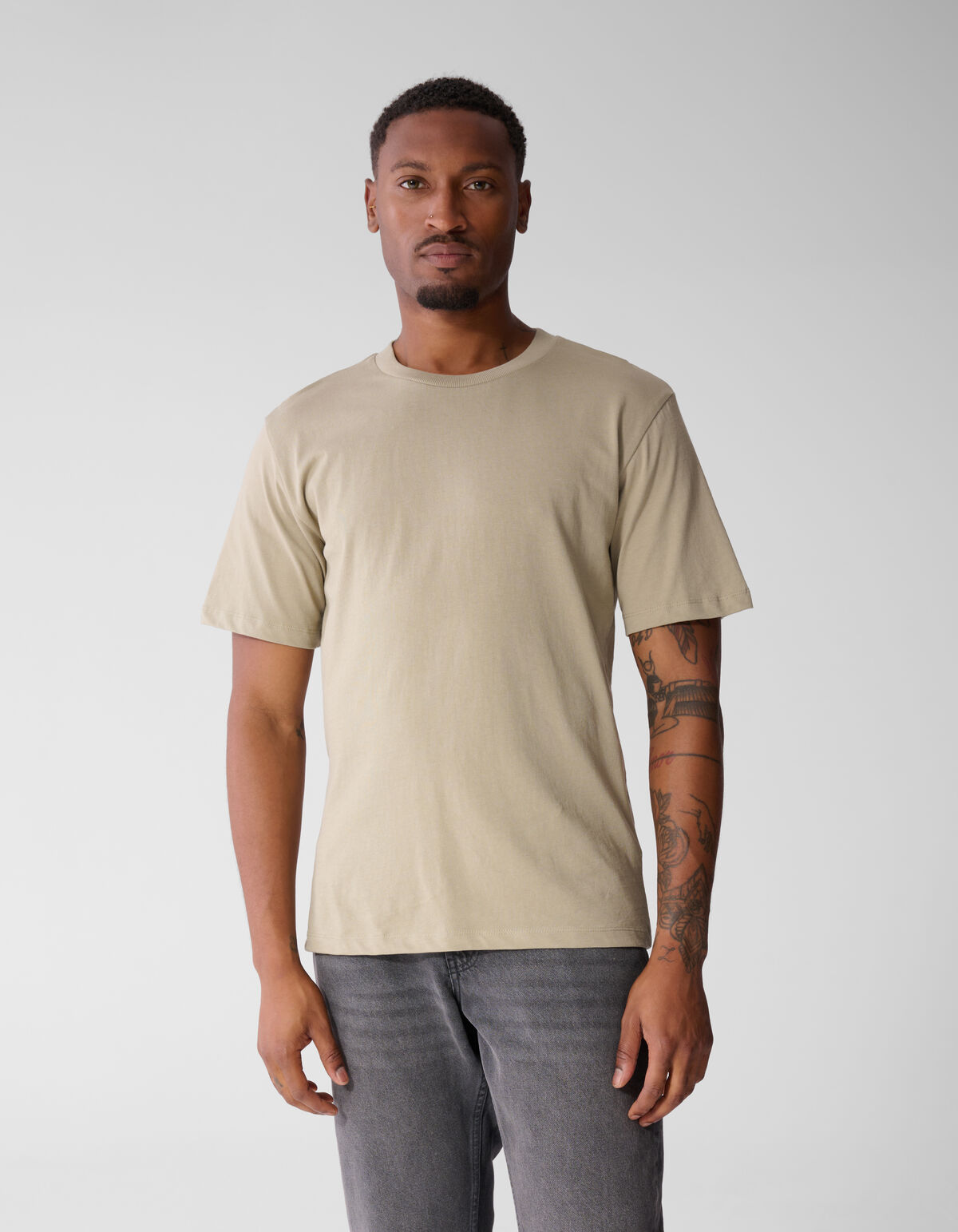 Kratzkunst T-Shirt Hellgr&uuml;n SHOEBY MEN