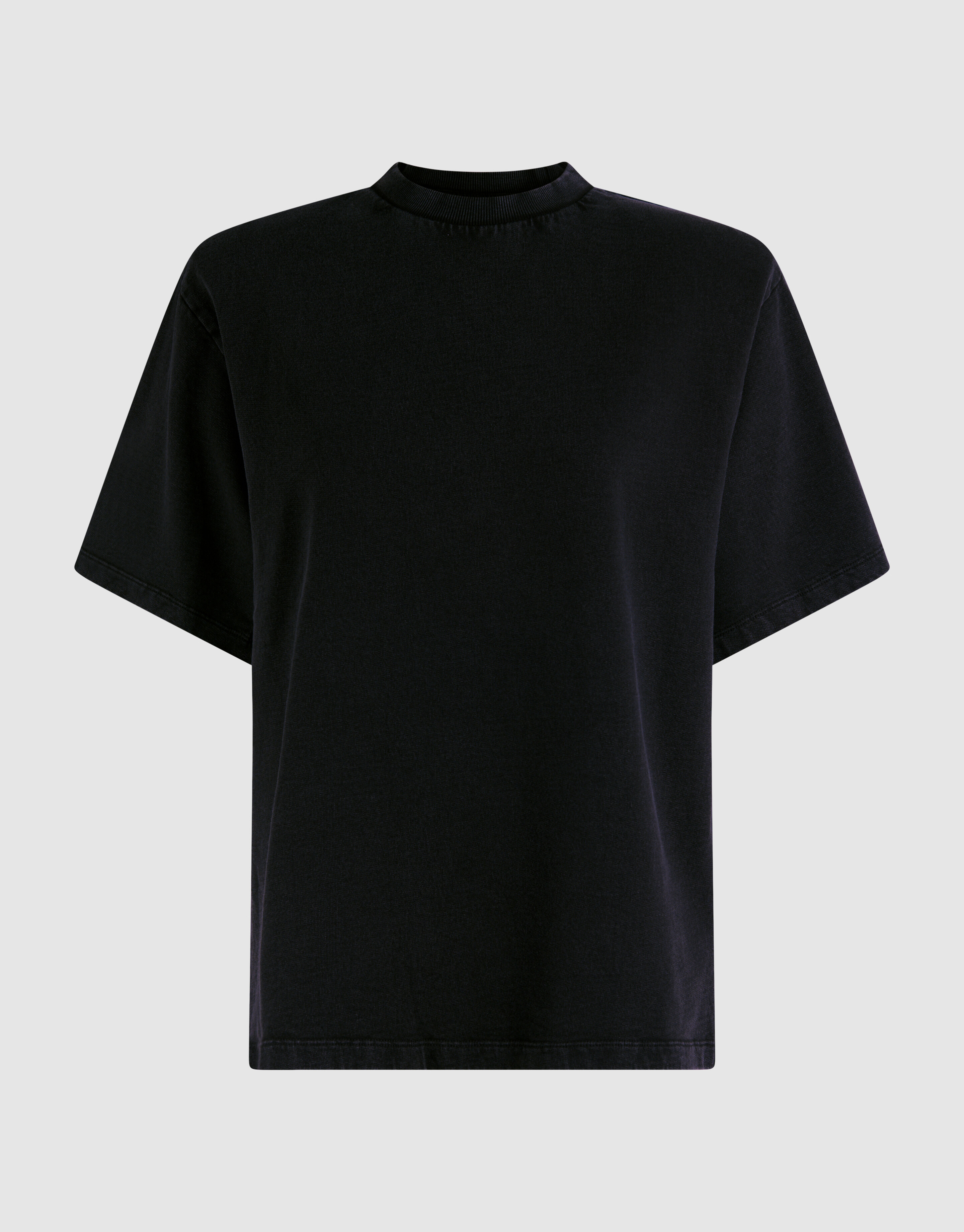 Gefüttertes gewaschenes Sweat-T-Shirt Donkergrijs SHOEBY WOMEN
