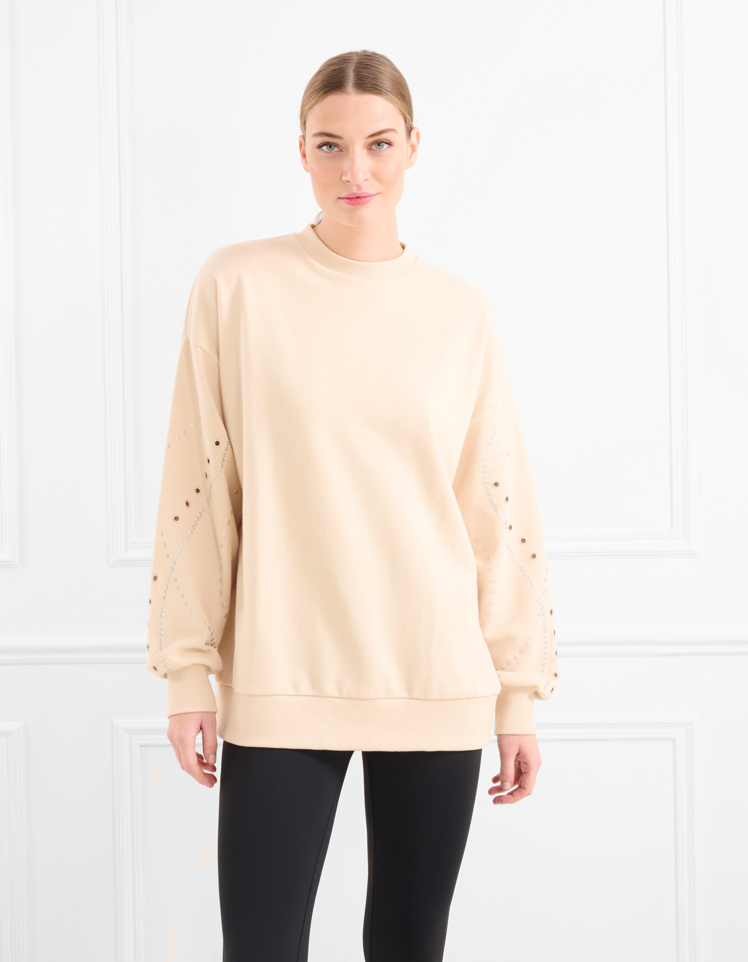 Nieten Pullover Offwhite SHOEBY WOMEN