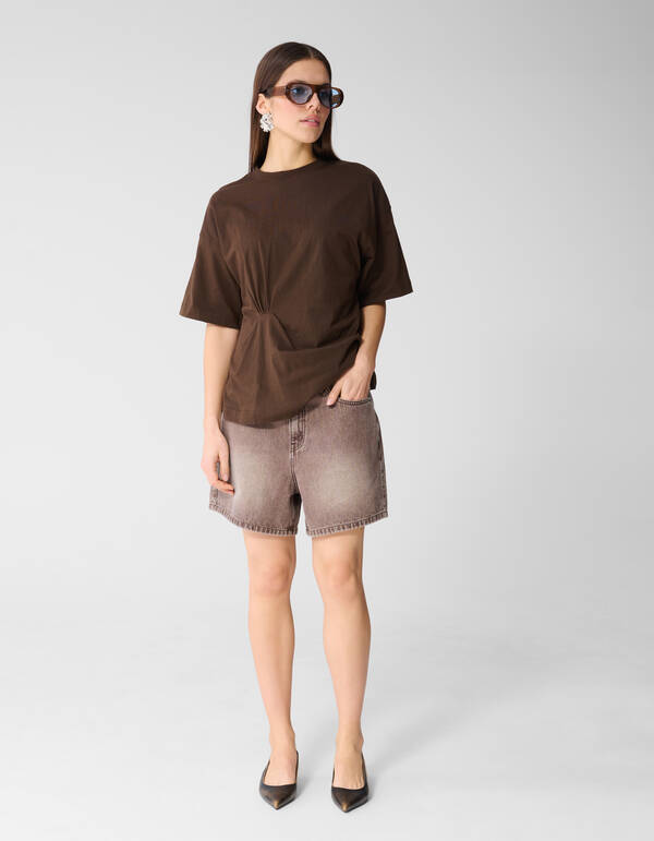 Braune Jeansshorts SHOEBY WOMEN