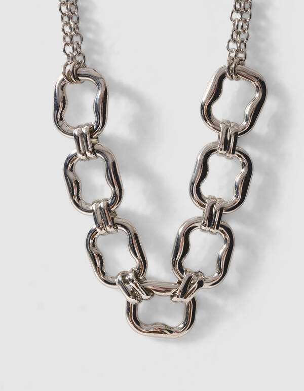 Square Ketting Zilver SHOEBY ACCESSOIRES
