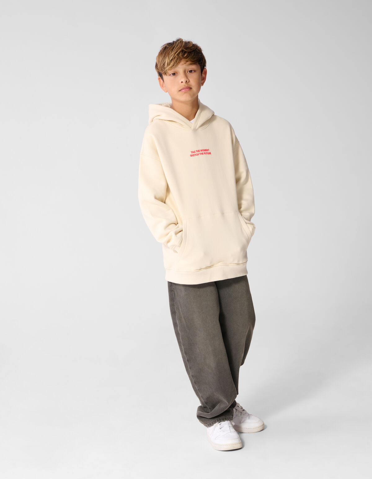 Sketch Hoodie Sand SHOEBY BOYS