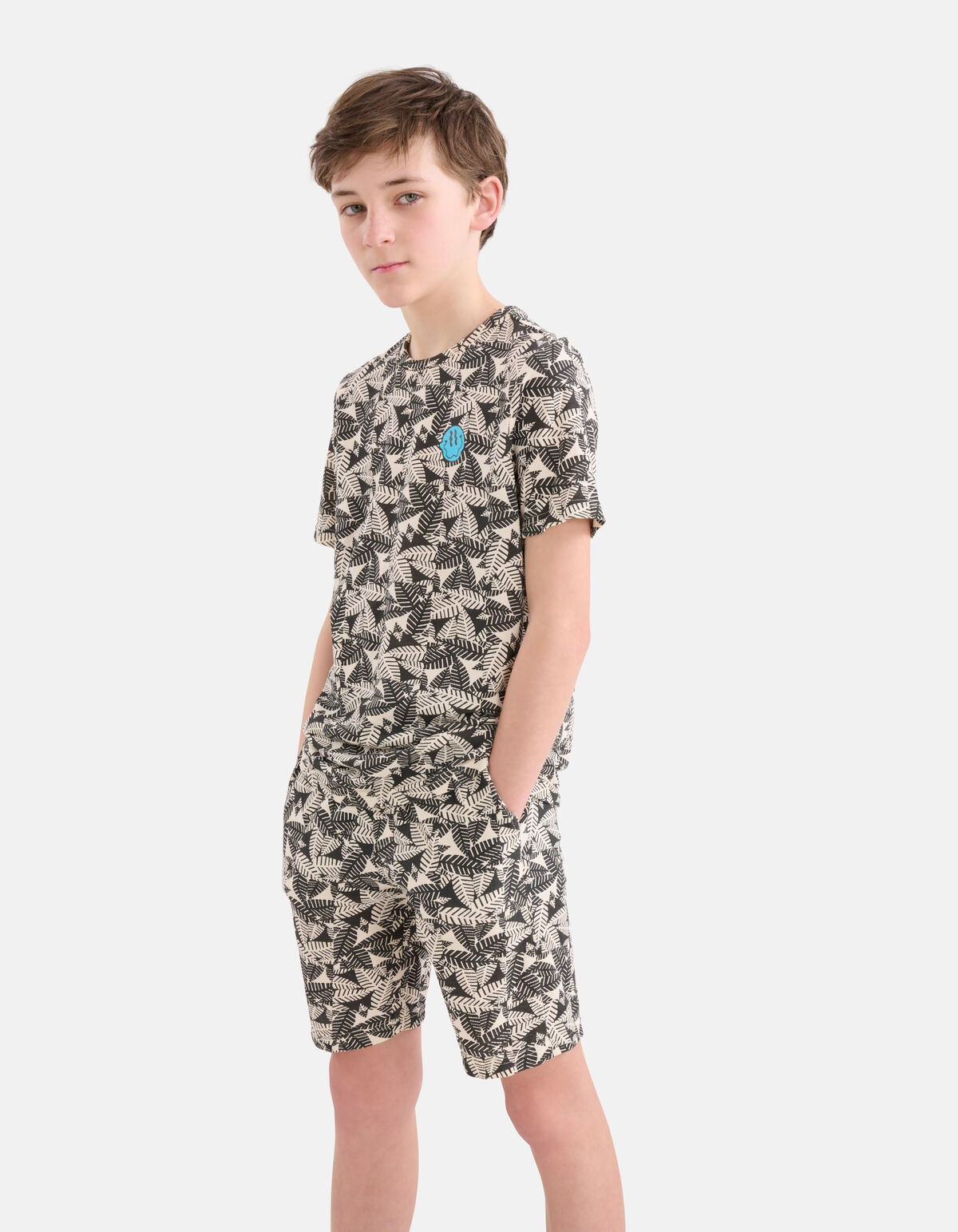 Bedruckte Shorts schwarz SHOEBY BOYS