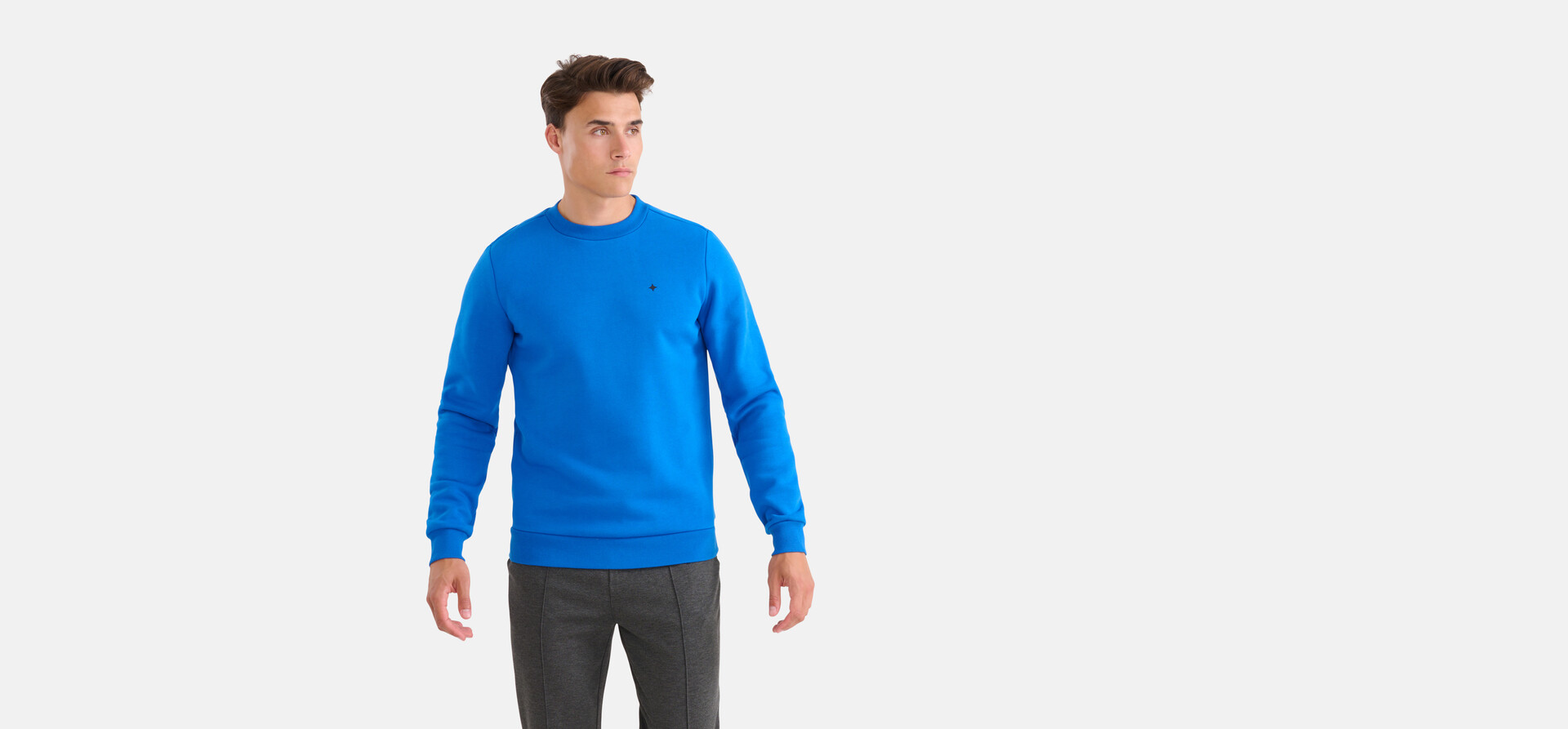 Glitzernder Pullover Blau SHOEBY MEN