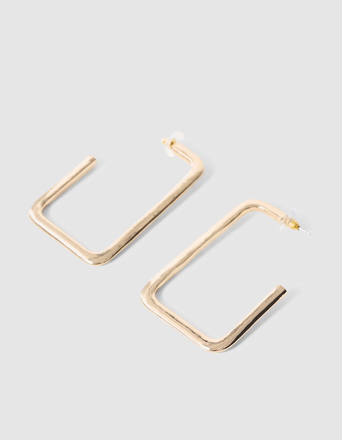 Quadratische Creolen Gold SHOEBY ACCESSOIRES