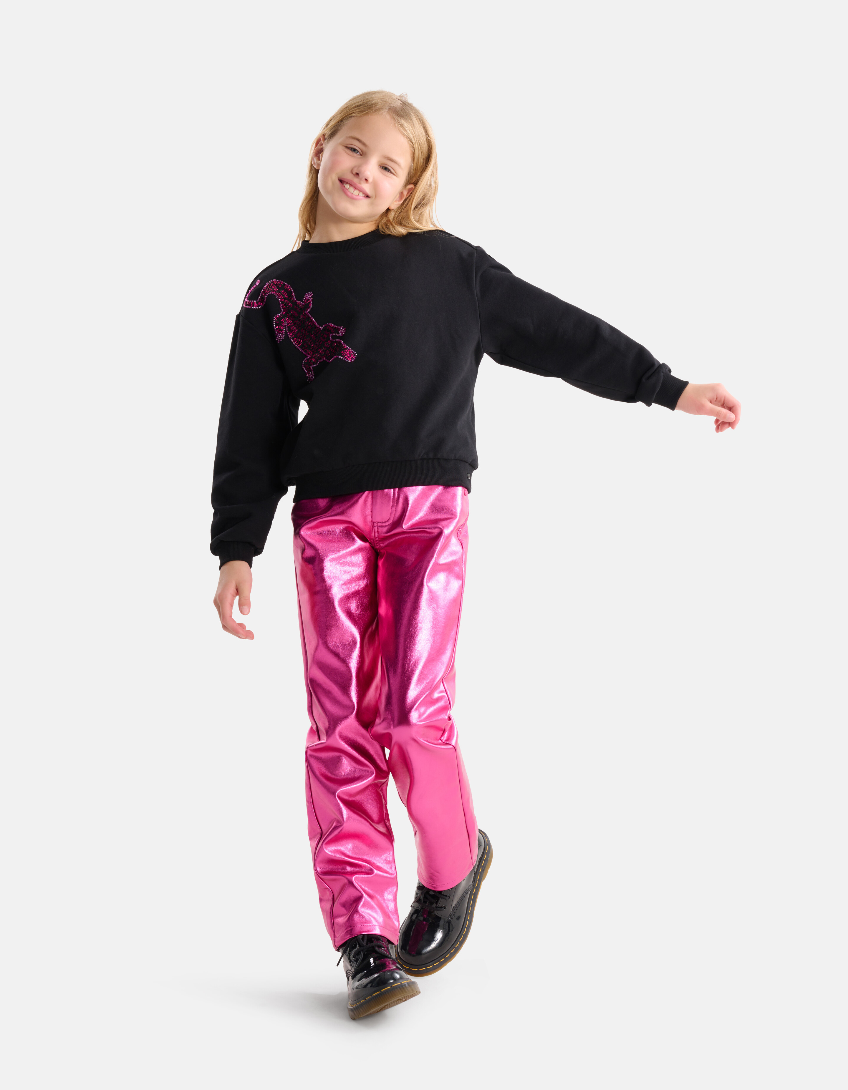 Pailletten-Pullover Schwarz von Nicolette SHOEBY GIRLS