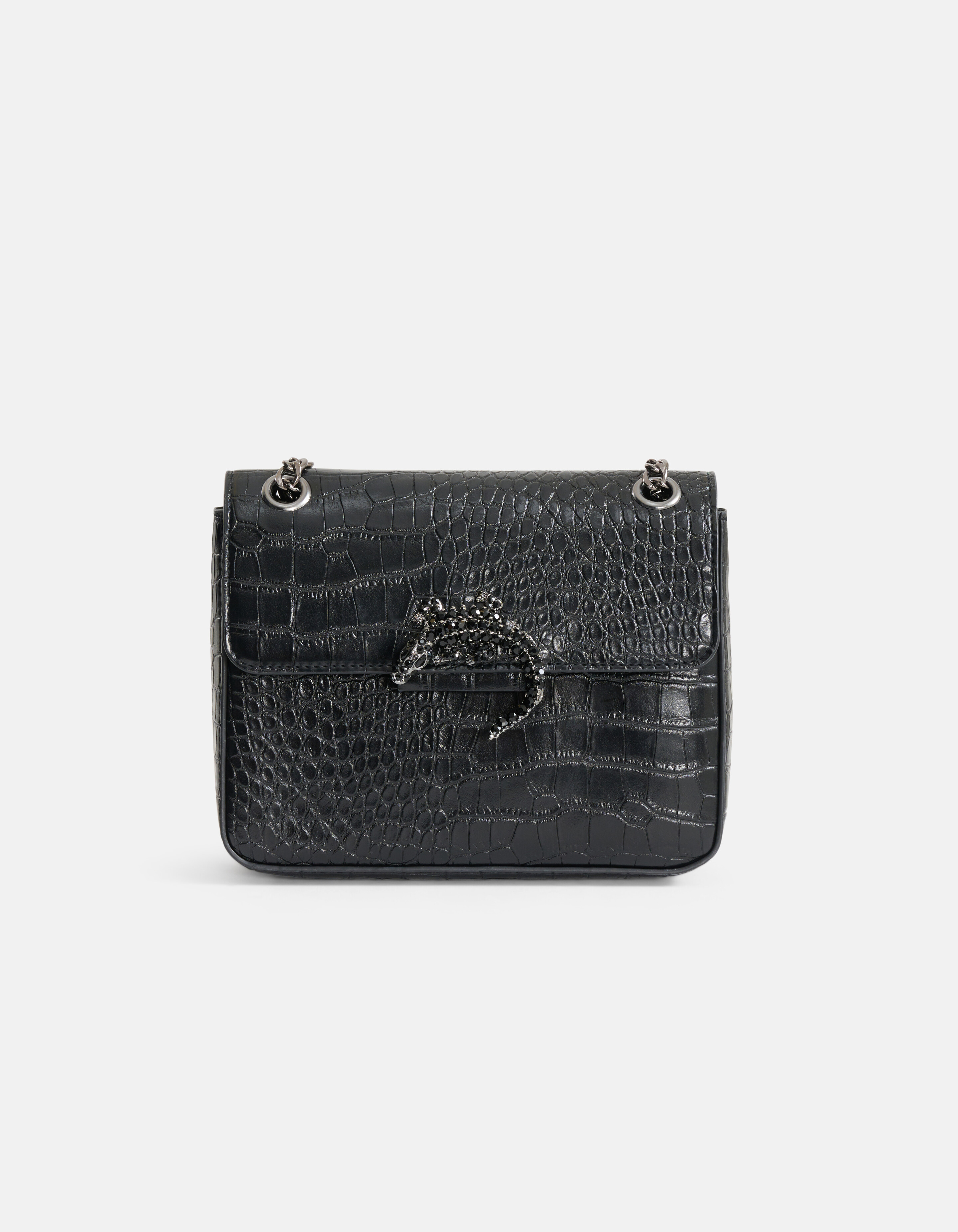 Krokotasche Schwarz von Nicolette SHOEBY ACCESSOIRES