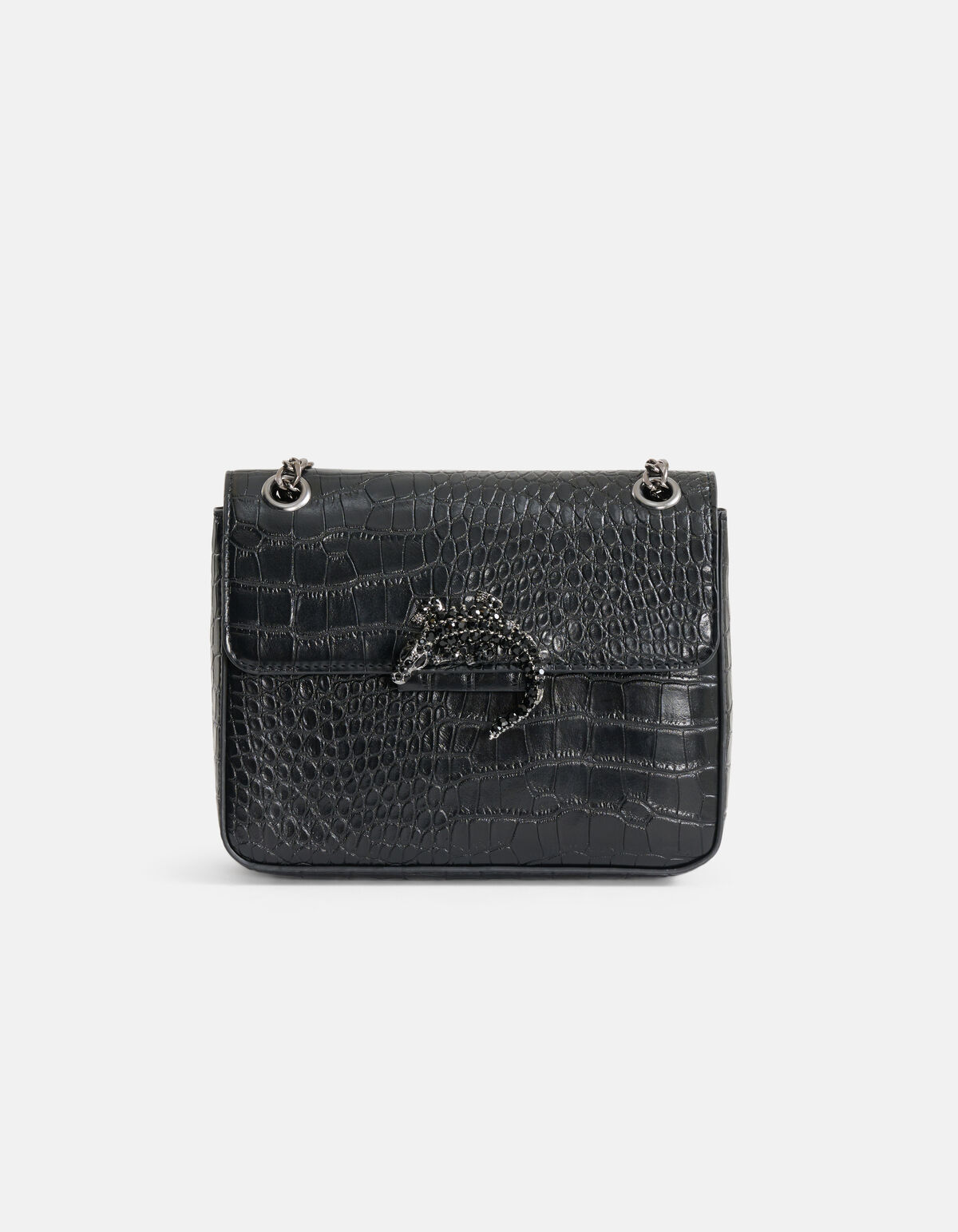 Krokotasche Schwarz von Nicolette SHOEBY ACCESSOIRES