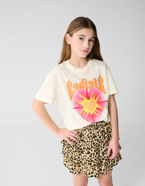 Radiate Artwork T-Shirt Wei&szlig; SHOEBY GIRLS