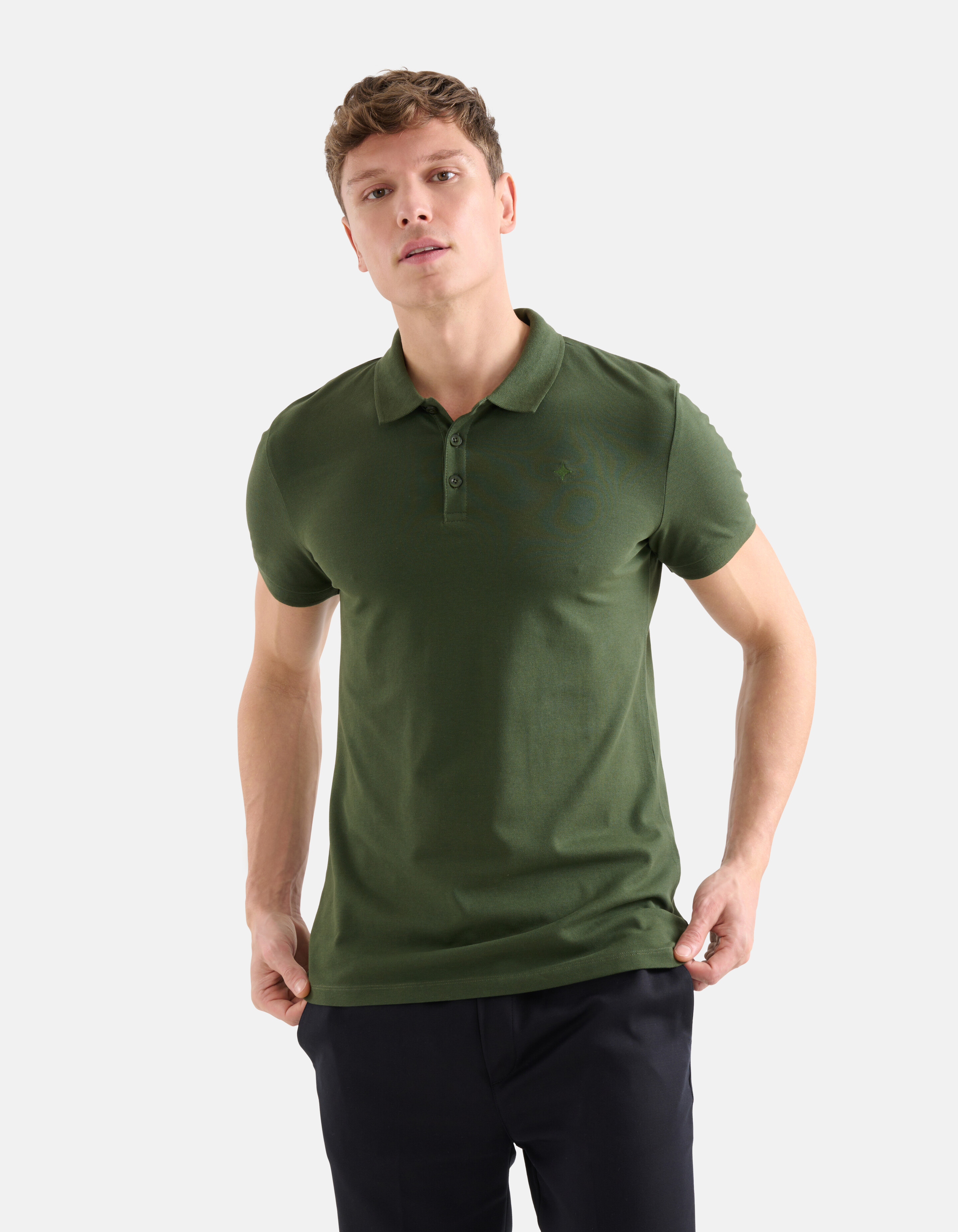 Basic Polo Dunkelgrün SHOEBY MEN