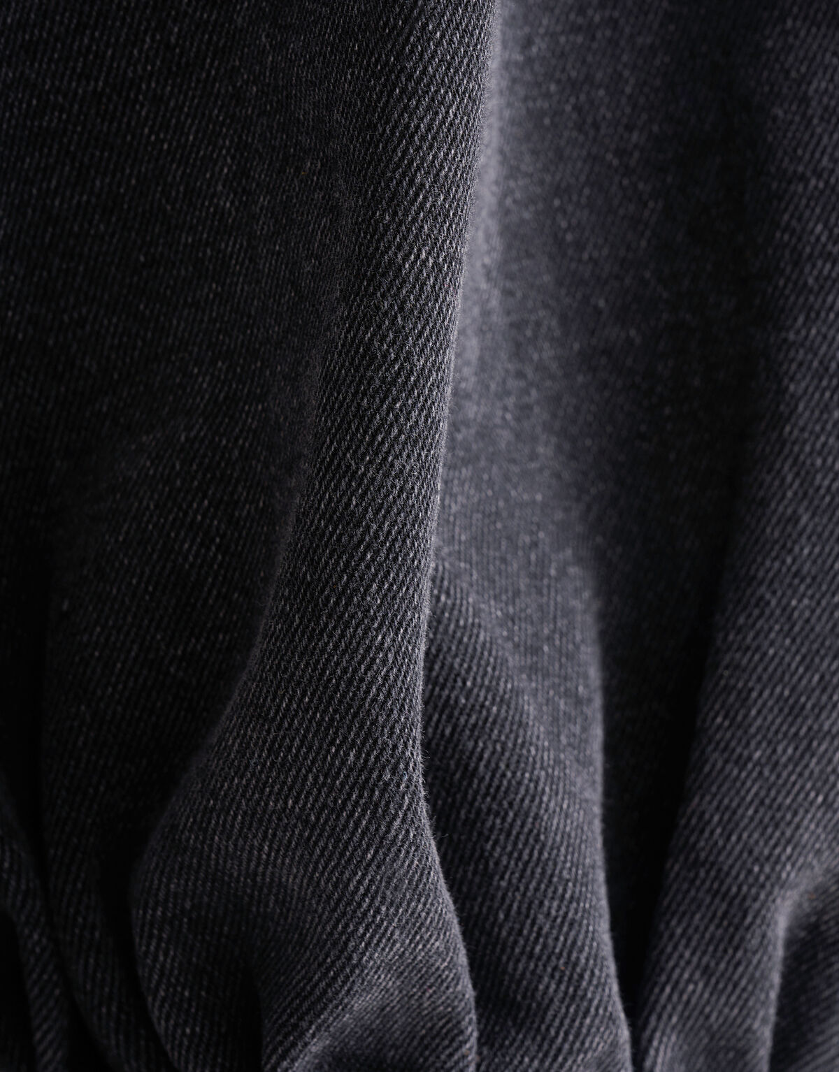 Gewaschenes Denim-Kleid Schwarz SHOEBY WOMEN