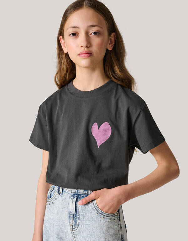 Artwork T-shirt Dunkelgrau SHOEBY GIRLS