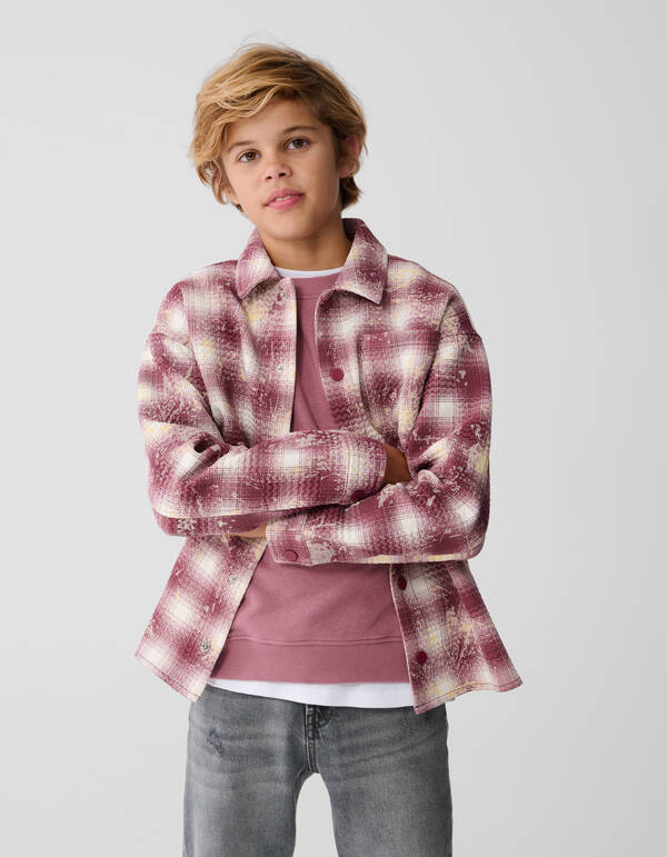 Spetter Ruiten Overshirt Hellrosa SHOEBY BOYS