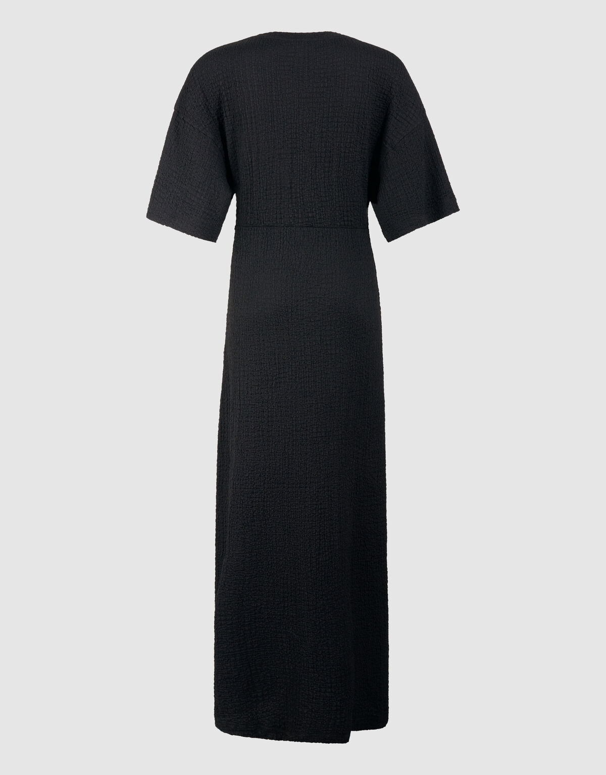 Organisches Crinkle Maxikleid Schwarz SHOEBY WOMEN