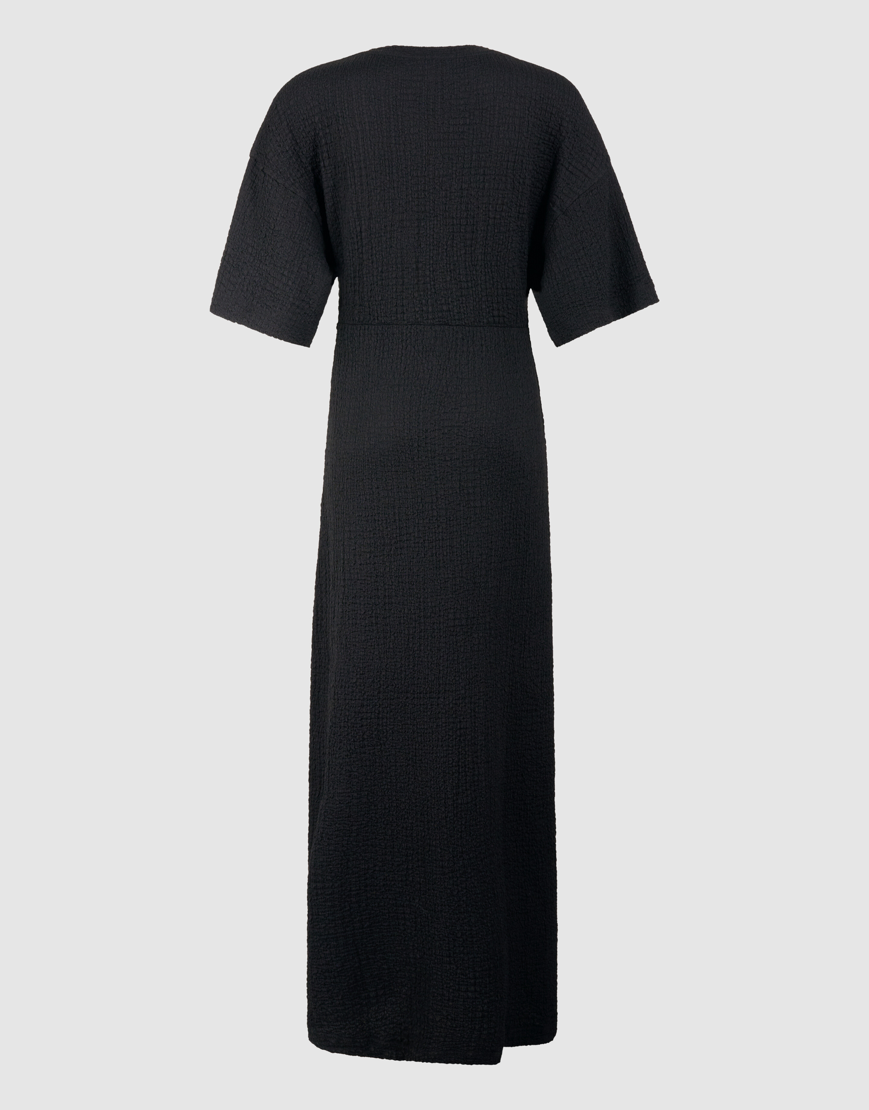 Organisches Crinkle Maxikleid Schwarz SHOEBY WOMEN