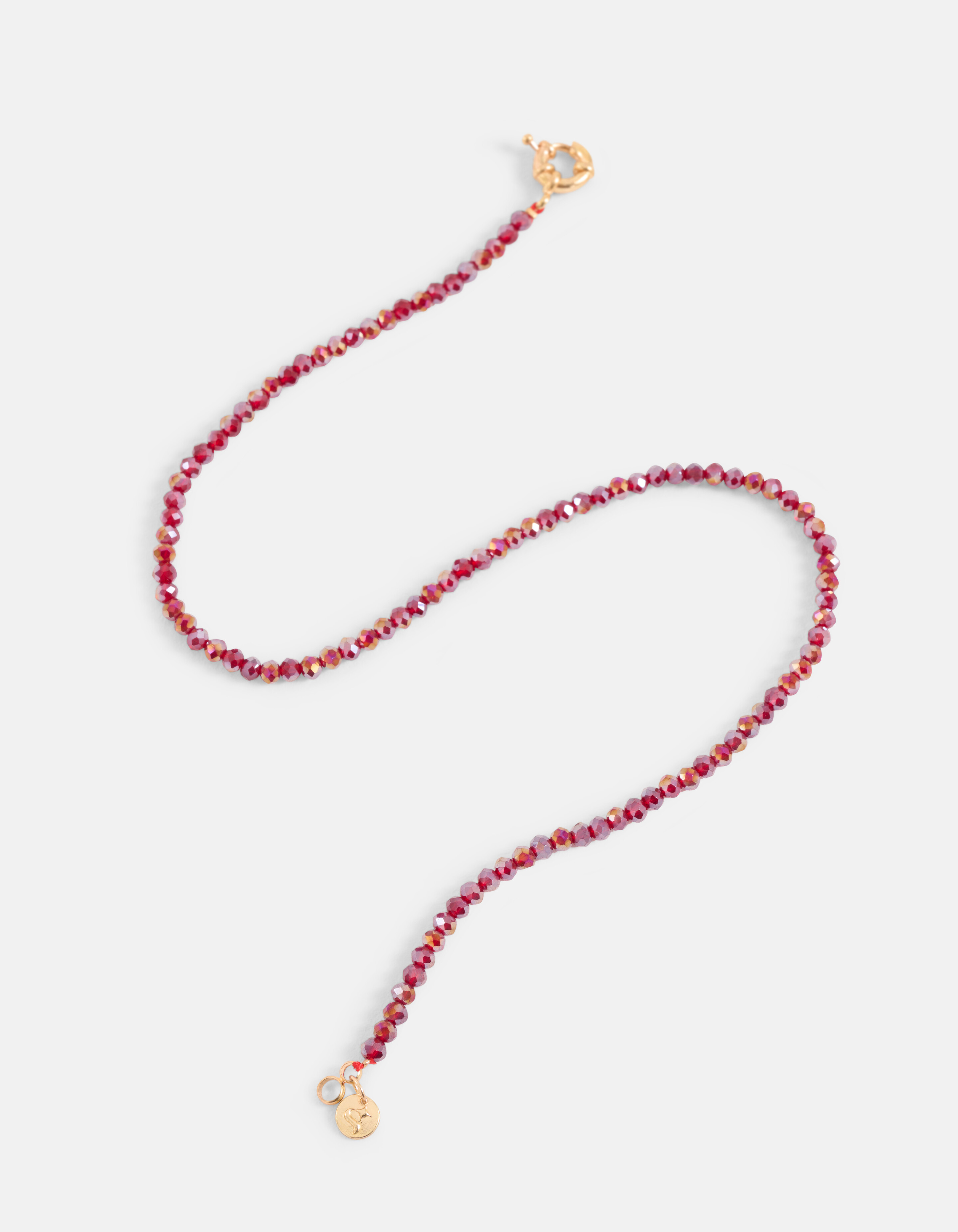 Halskette mit Perlen Violett SHOEBY ACCESSOIRES