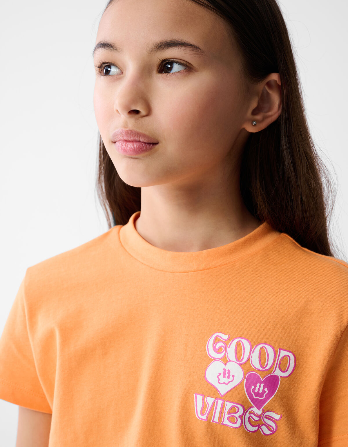 Gute Vibes T-shirt Orange SHOEBY GIRLS