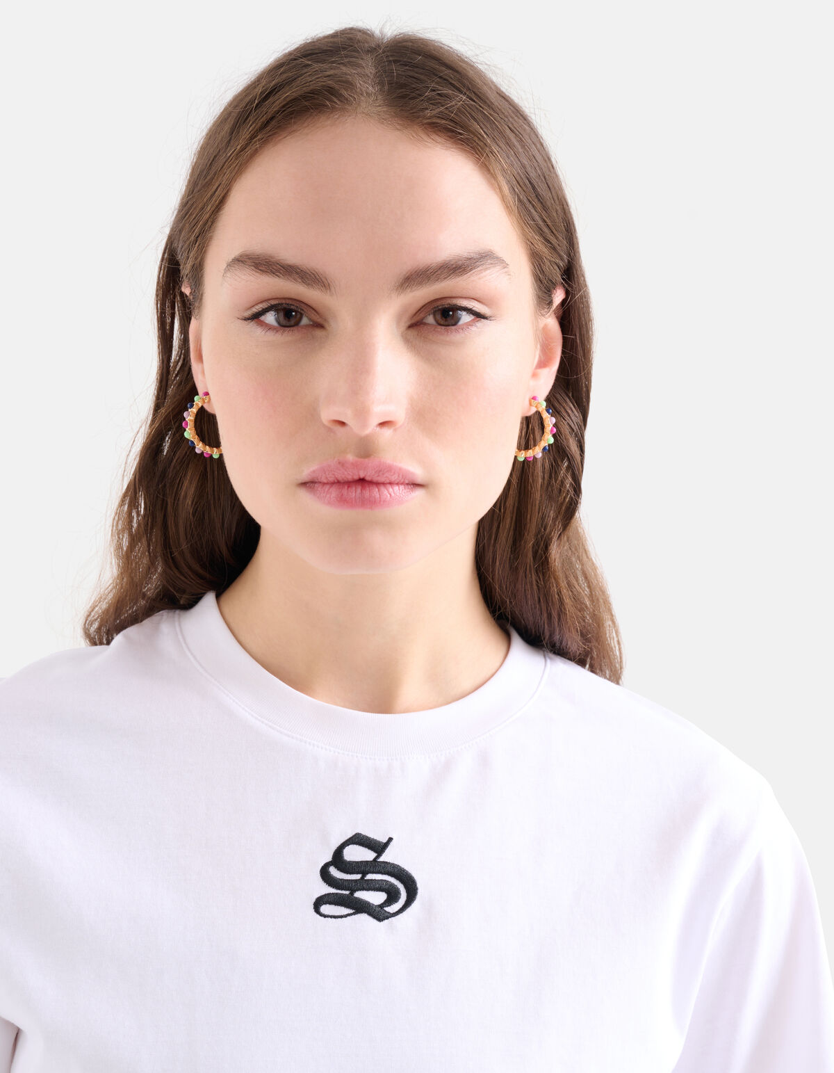 Farbige Stein-Ohrringe Gold SHOEBY ACCESSOIRES