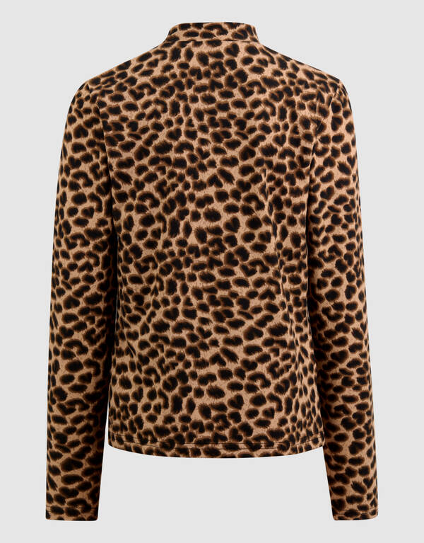 Leoparden-Langarmshirt Braun SHOEBY GIRLS