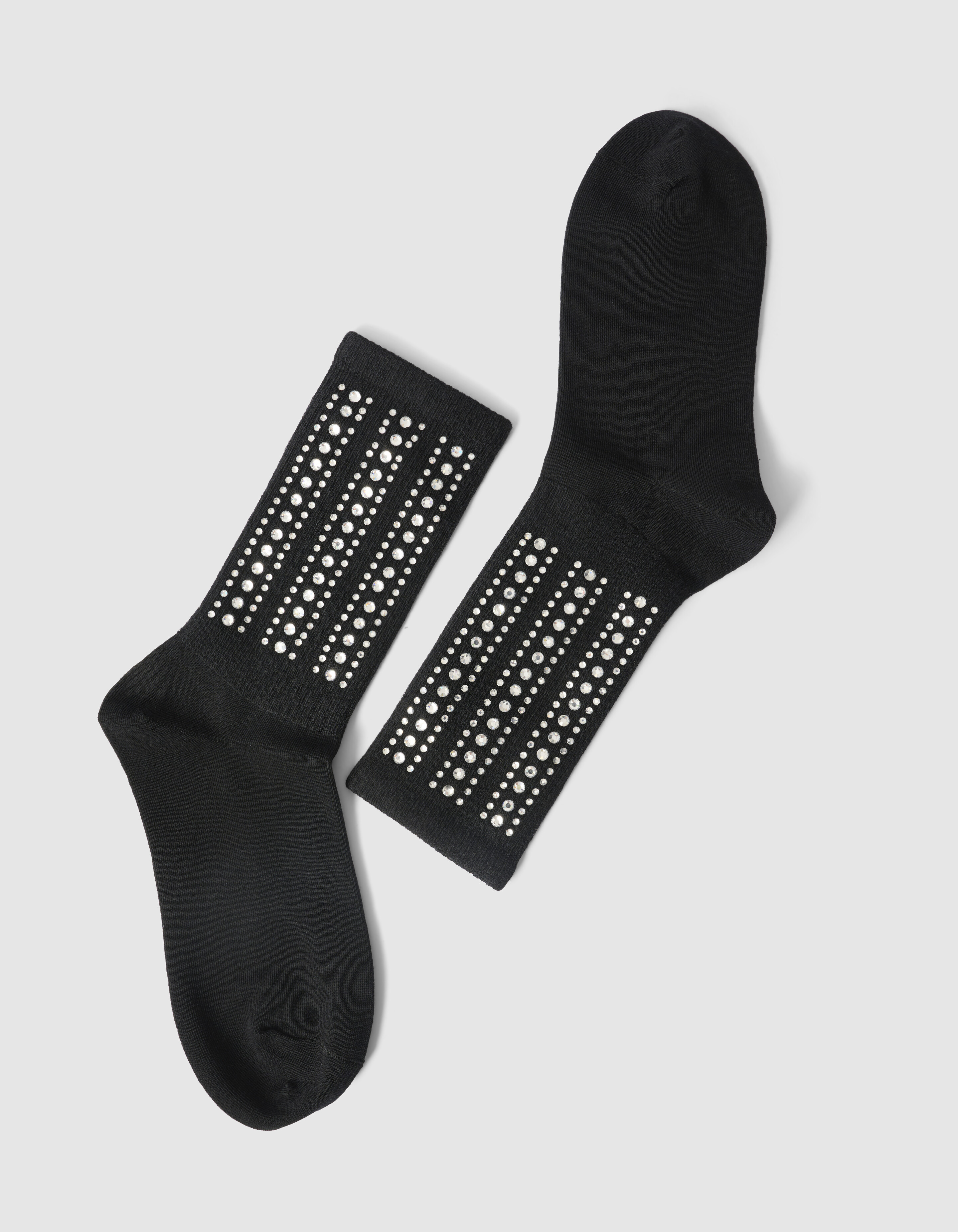 Strass-Socke Schwarz SHOEBY ACCESSOIRES