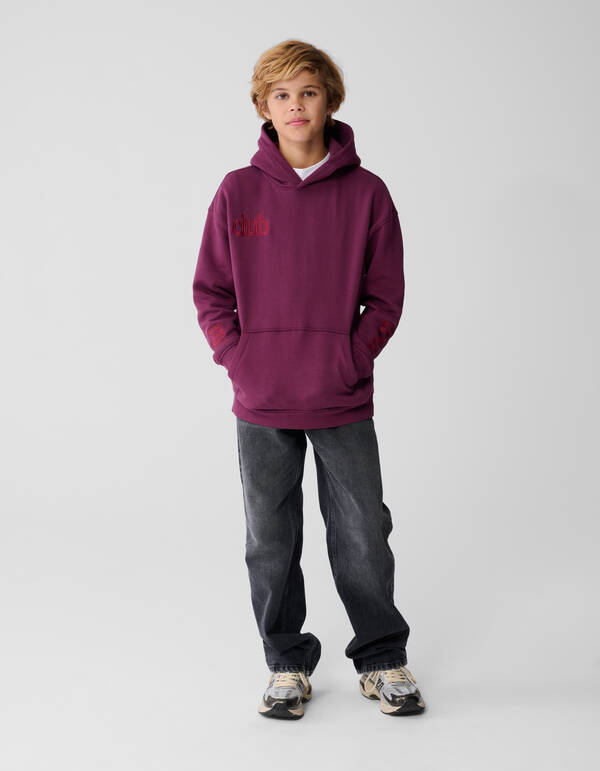 Club Stickerei Hoodie Dunkelrot SHOEBY BOYS