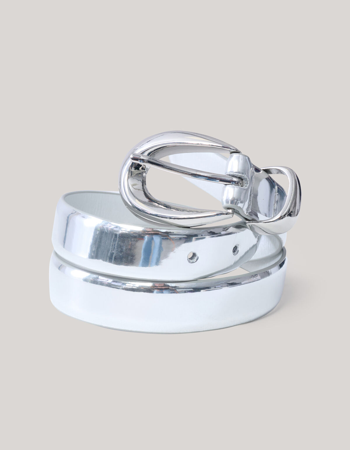 Spiegelg&uuml;rtel Silber SHOEBY ACCESSOIRES