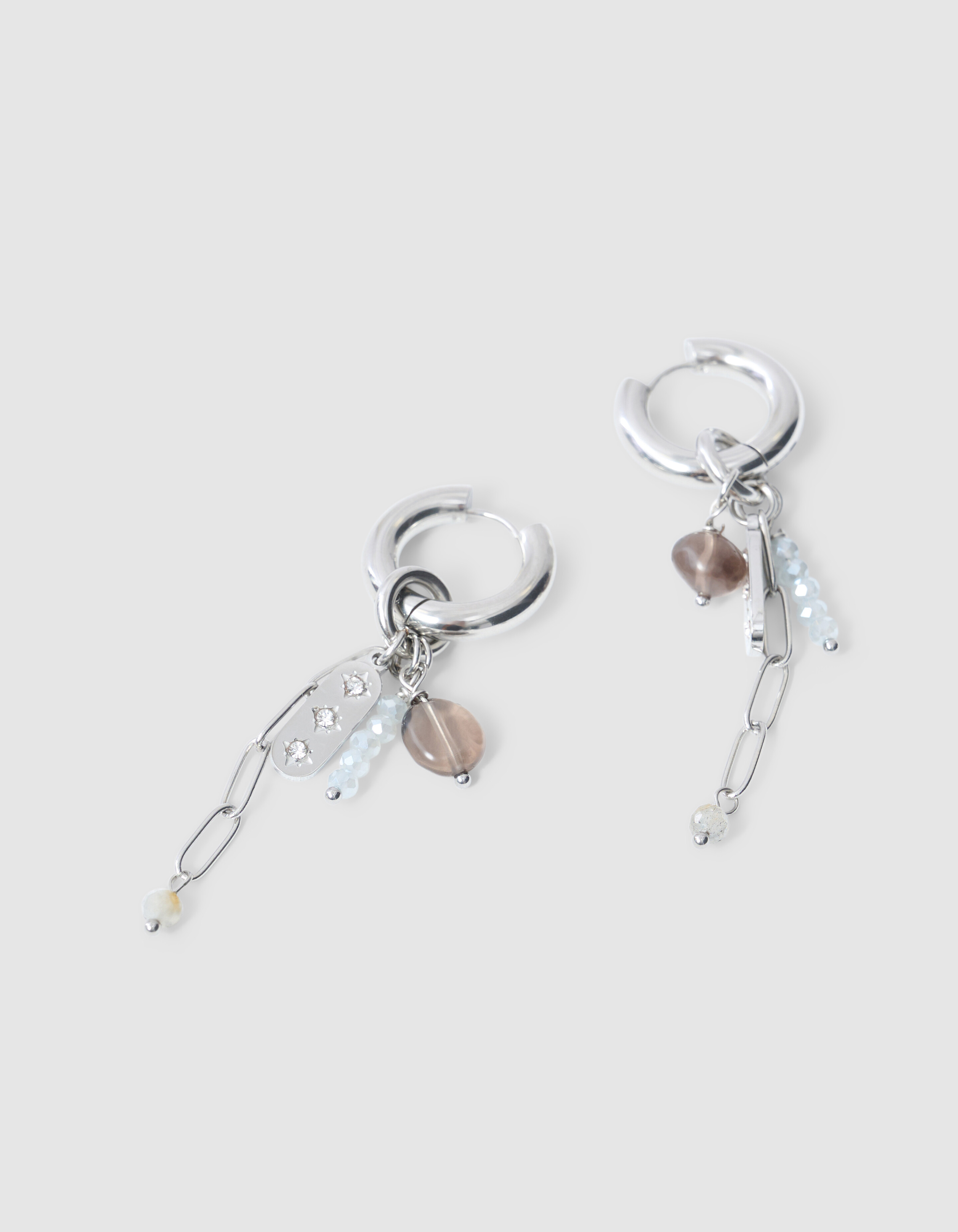 Charm Hoops Ohrringe Silber SHOEBY ACCESSOIRES