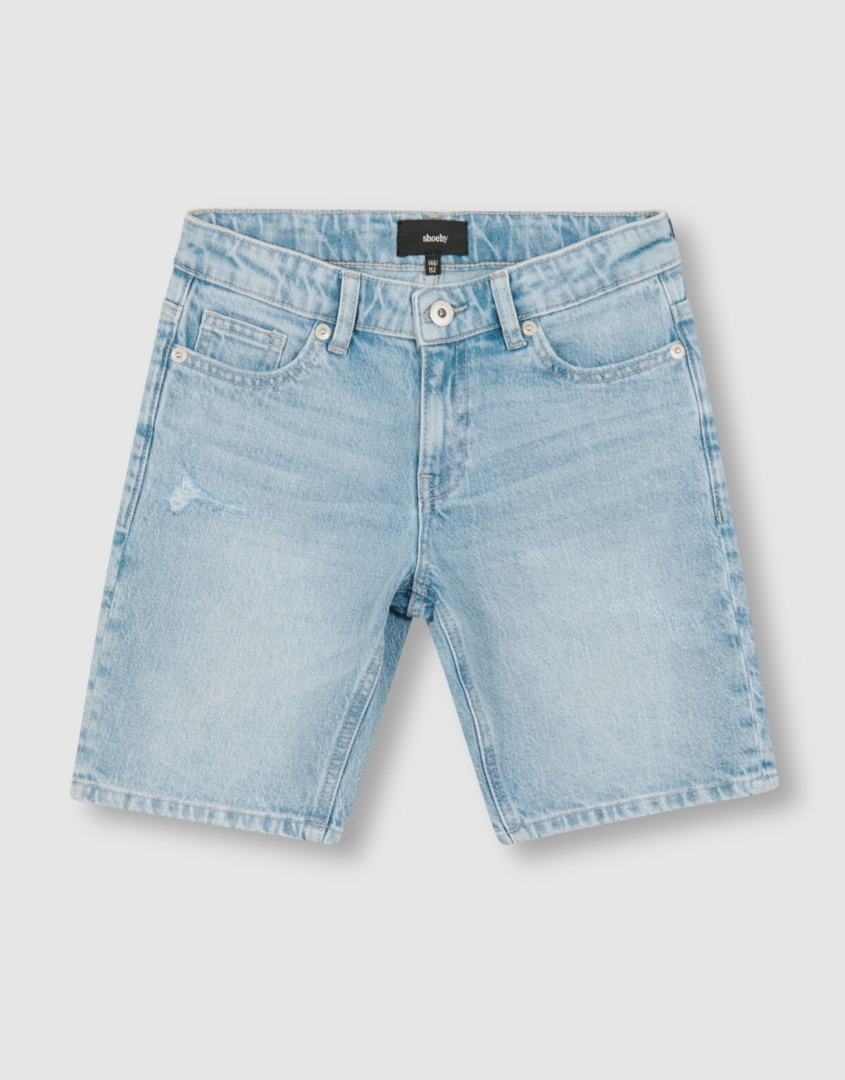 Straight Fit Jeansshorts gebleicht SHOEBY BOYS