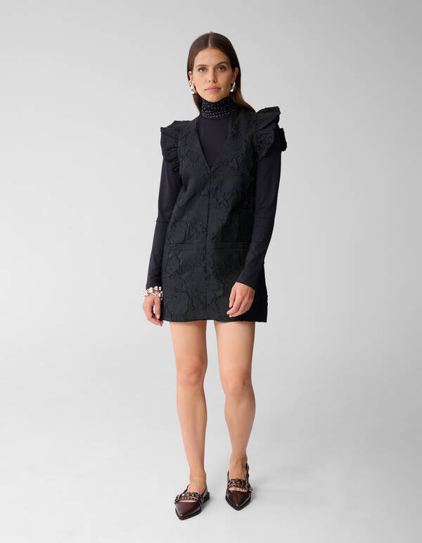 Jacquard Mini Kleid Schwarz SHOEBY WOMEN