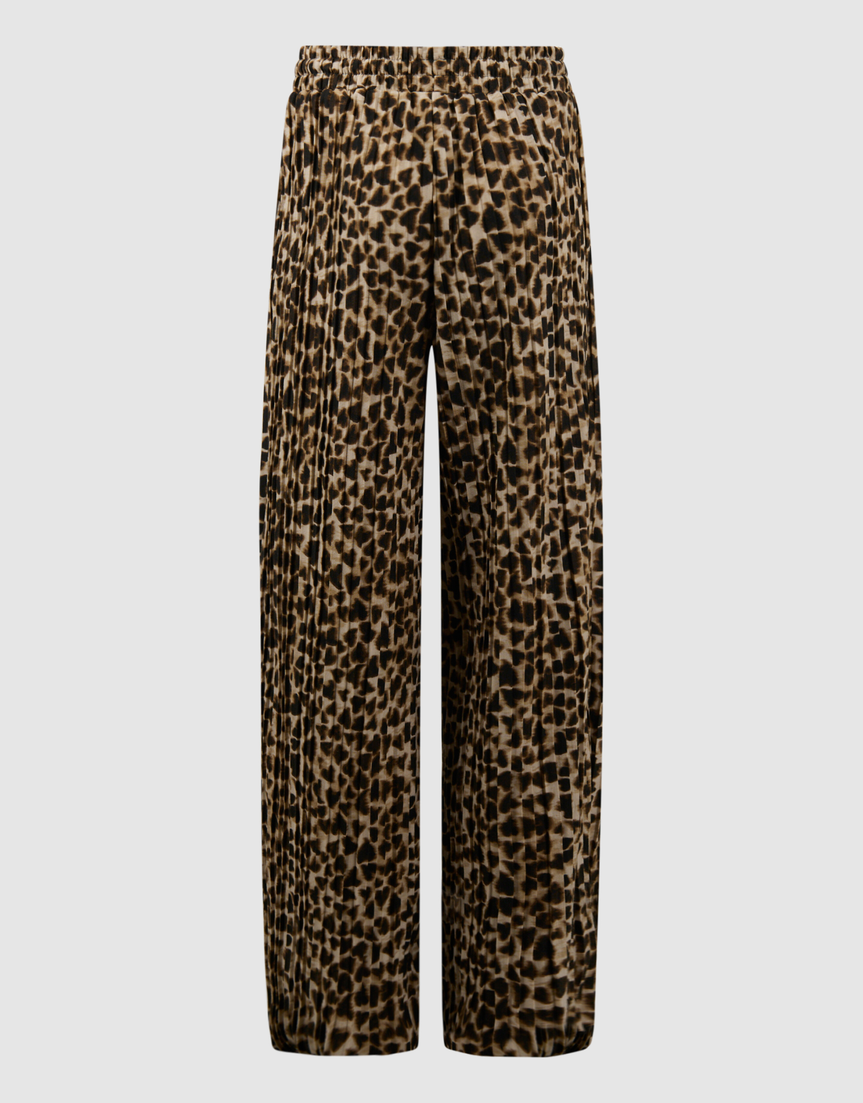 Pliss&eacute; Leopard Hose Hellbraun SHOEBY GIRLS