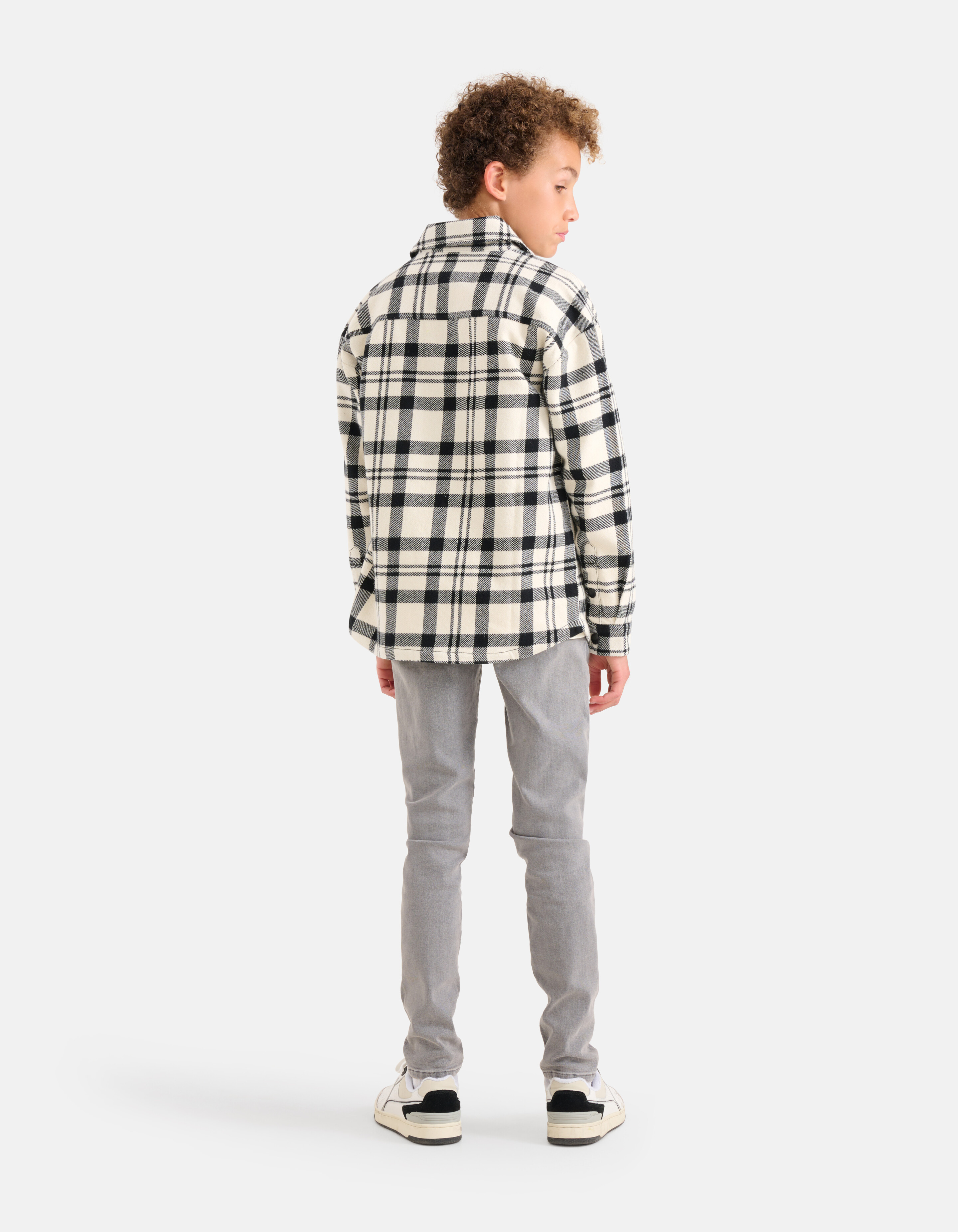 Ruiten Overshirt Zwart/Wit SHOEBY BOYS