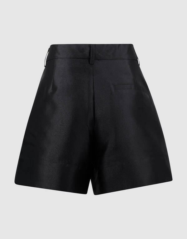 Satin Twill Shorts Black SHOEBY WOMEN