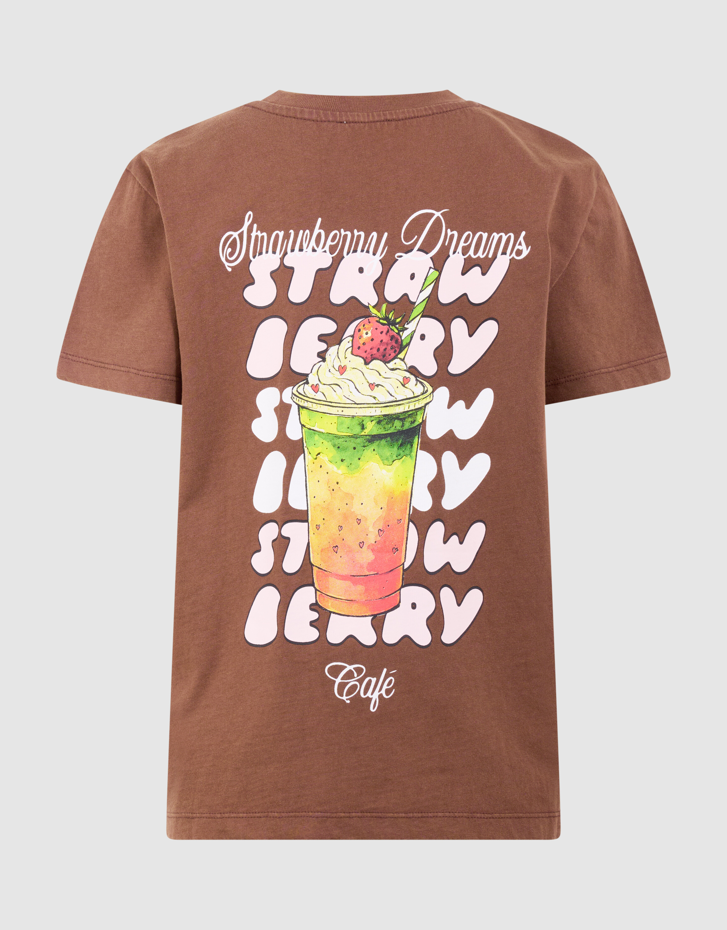 Strawberry Dream Artwork T-shirt Bruin SHOEBY GIRLS