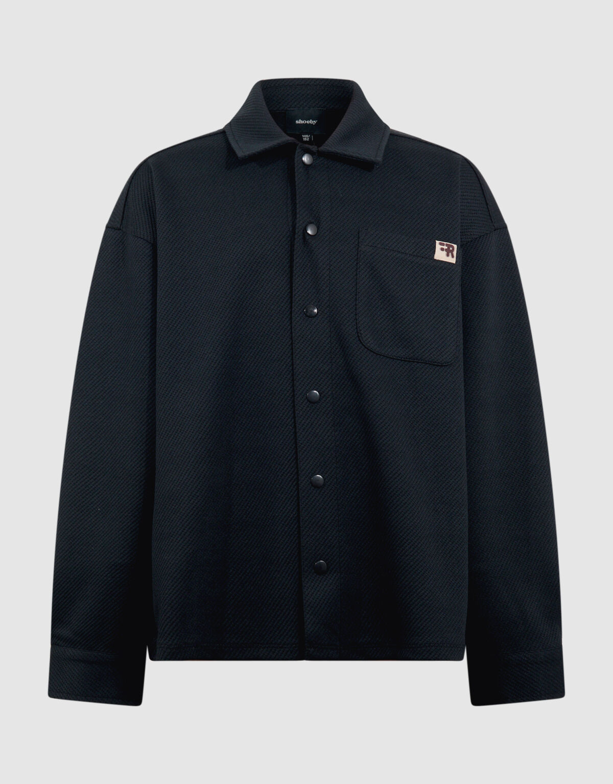 Struktur Overshirt Dunkelgrau SHOEBY BOYS
