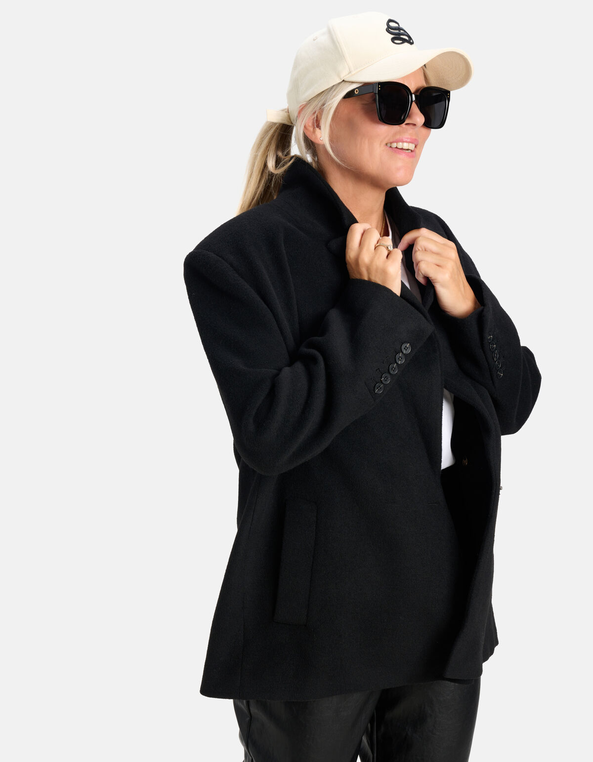 Oversized Blazerjacke Schwarz By Lonneke SHOEBY WOMEN