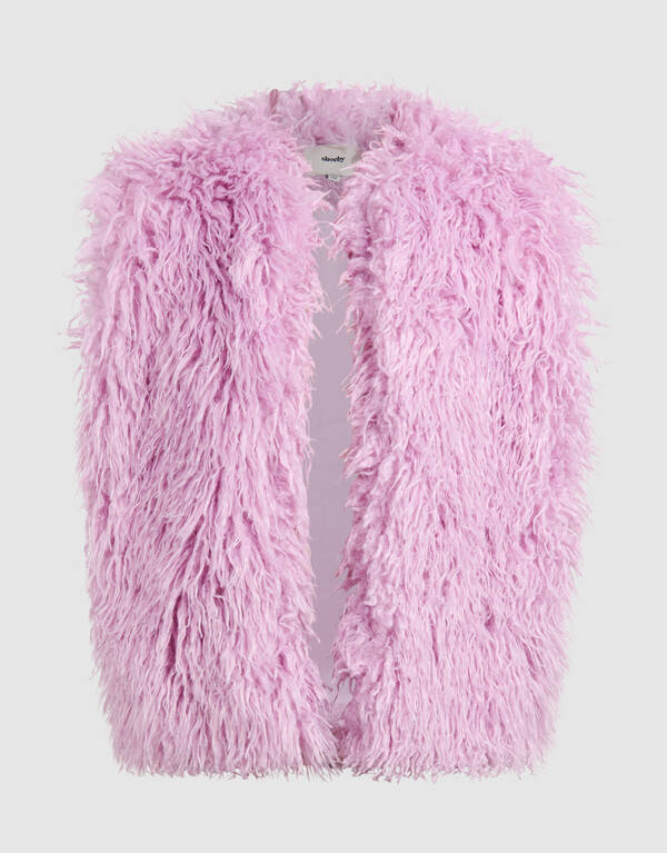 Fluffy Gilet Roze SHOEBY GIRLS