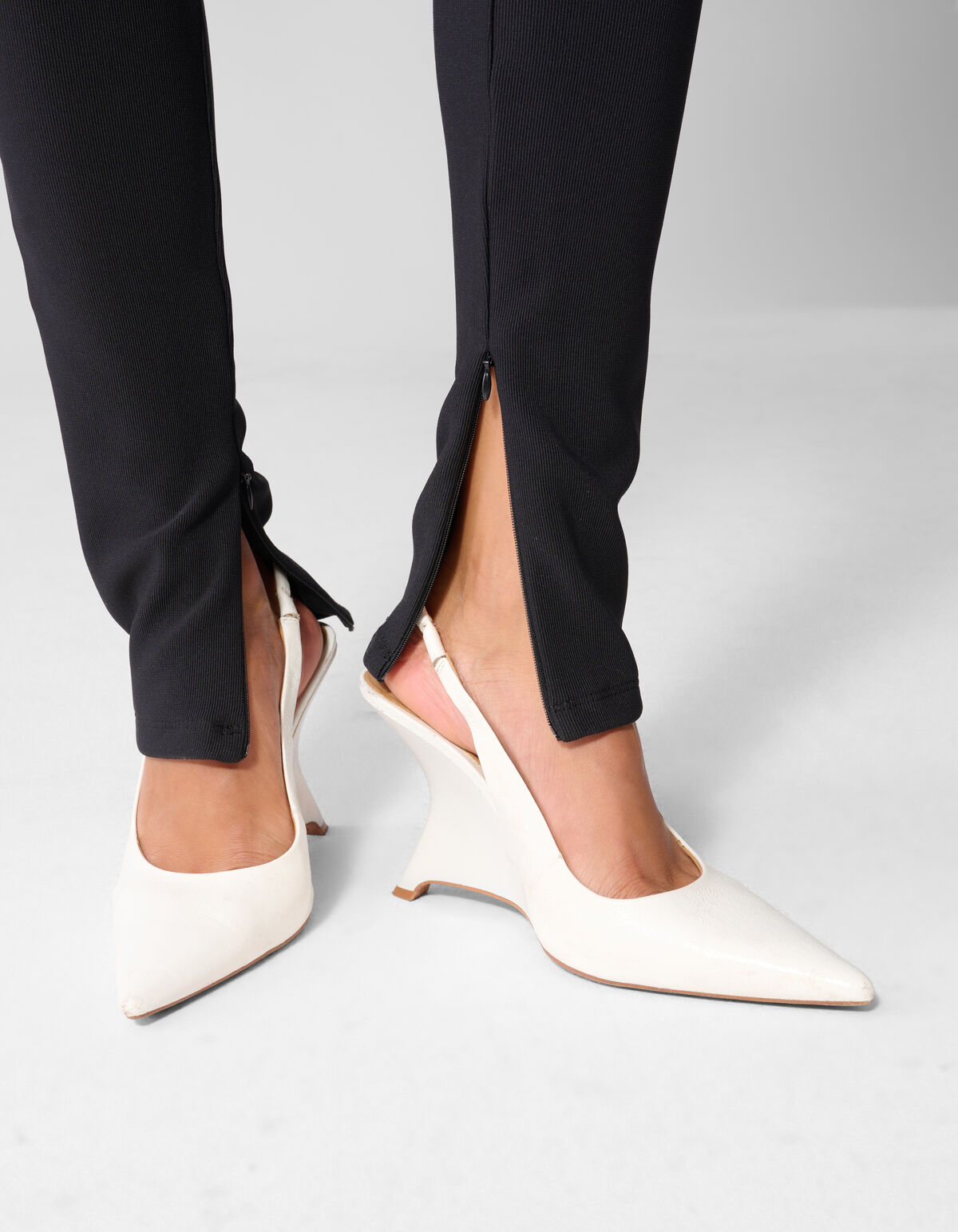Zipper Leggings Schwarz SHOEBY WOMEN