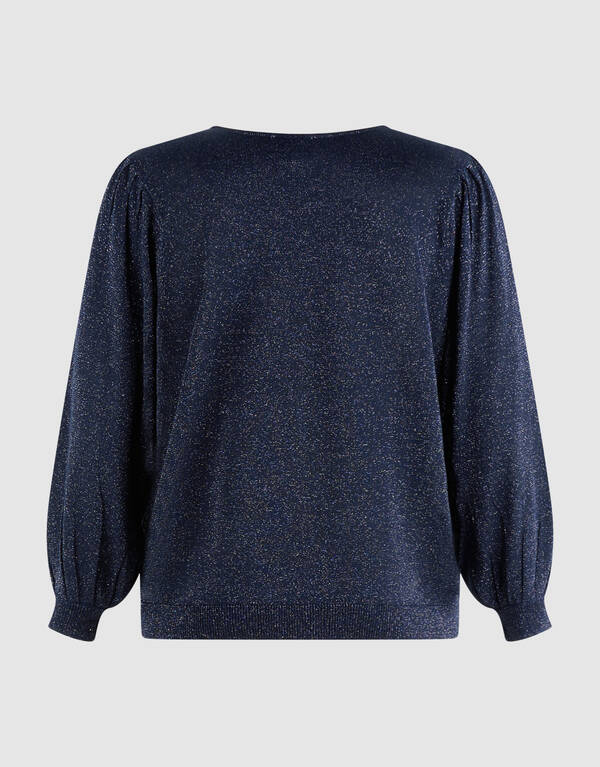 Glitzerpullover Dunkelblau SHOEBY WOMEN