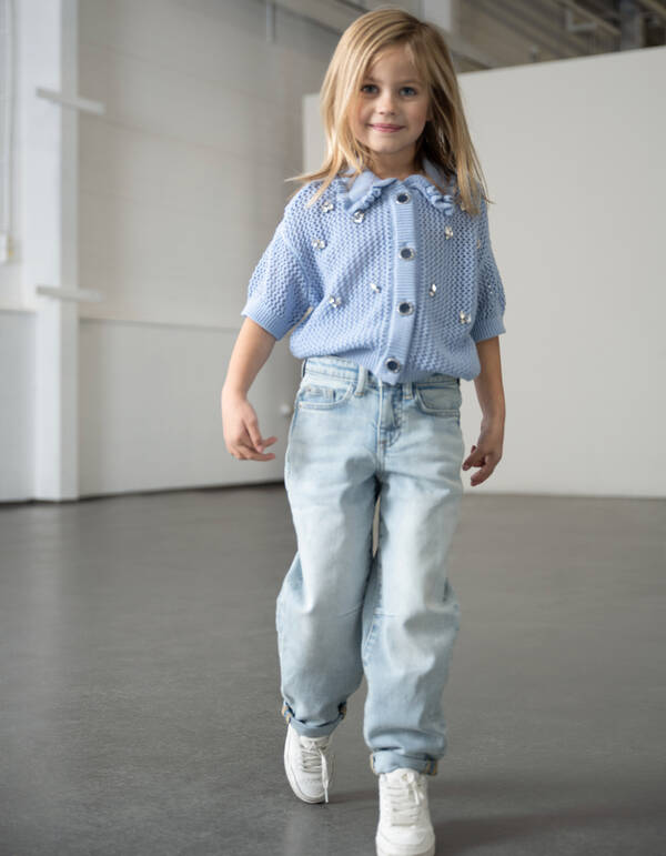 Barrel Fit Jeans Gebleicht SHOEBY GIRLS
